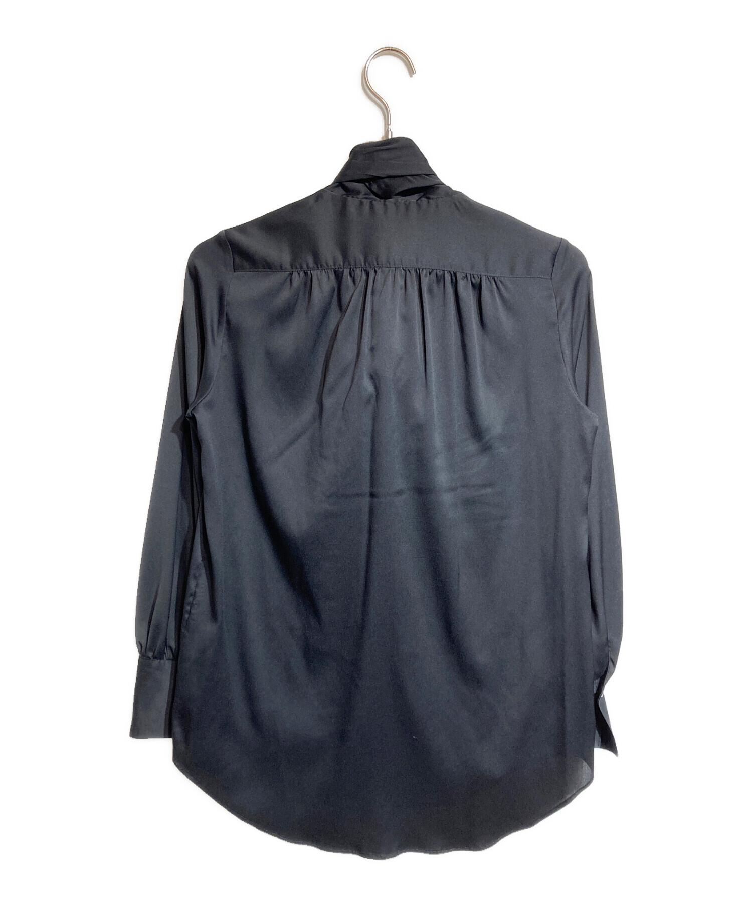 中古・古着通販】M・Fil (エムフィル) ボウタイシャツ ブラック サイズ 