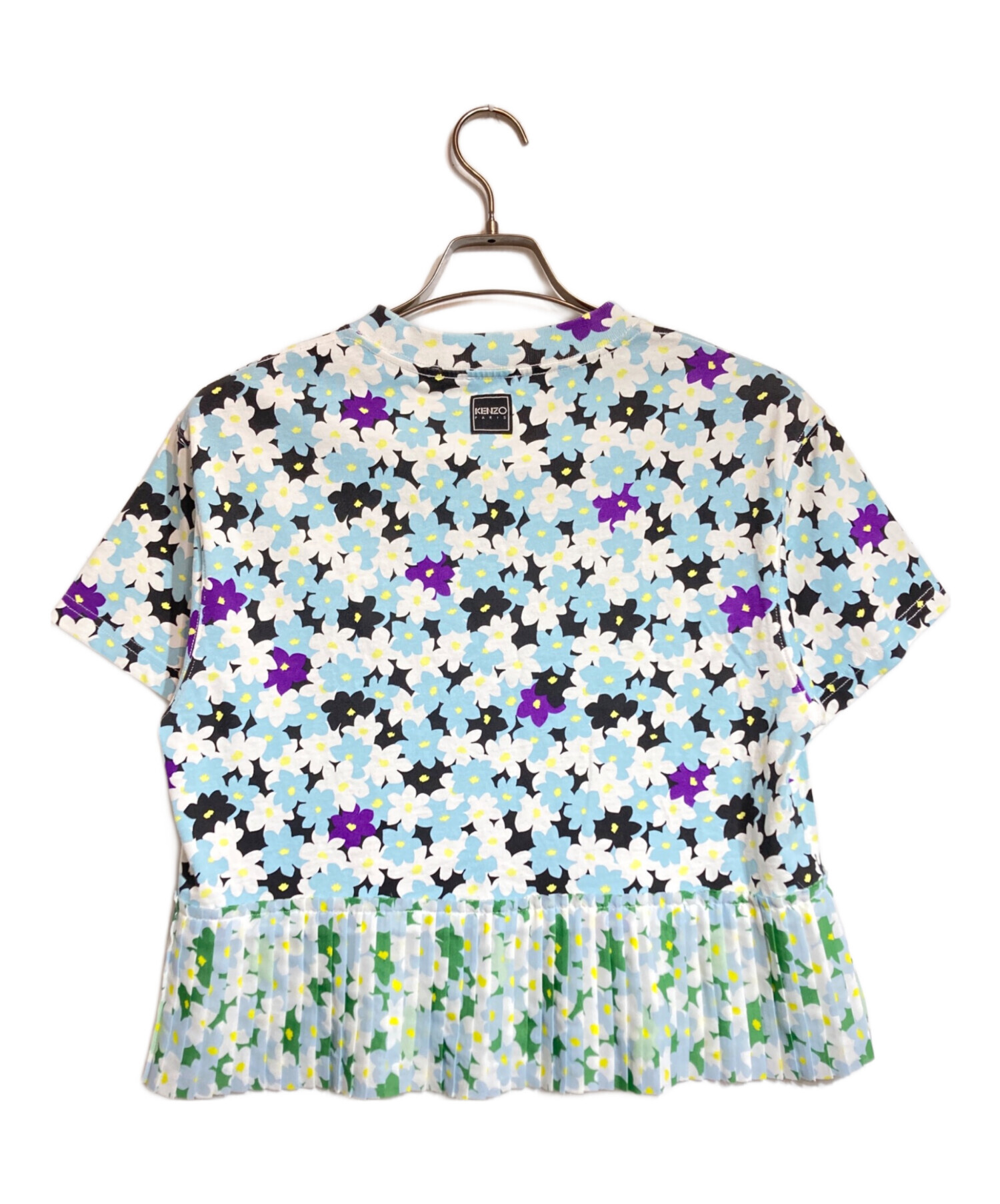 中古・古着通販】KENZO (ケンゾー) 花柄カットソー ブルー サイズ:S