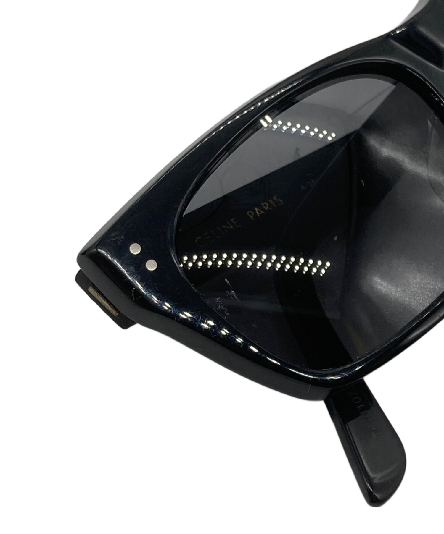 中古・古着通販】CELINE (セリーヌ) サングラス ブラック サイズ:55-17 