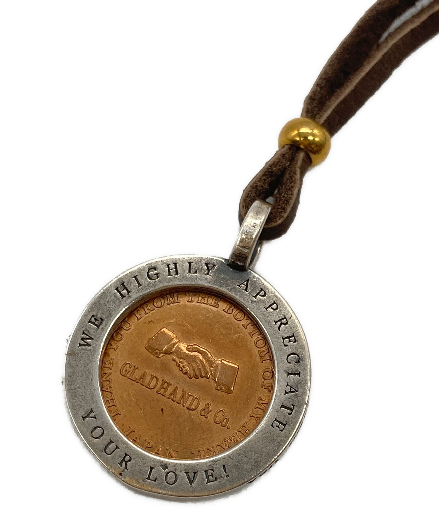 グラッドハンド GLADHAND Medal Charm 10th ANNIVERSARY STERLING刻印 
