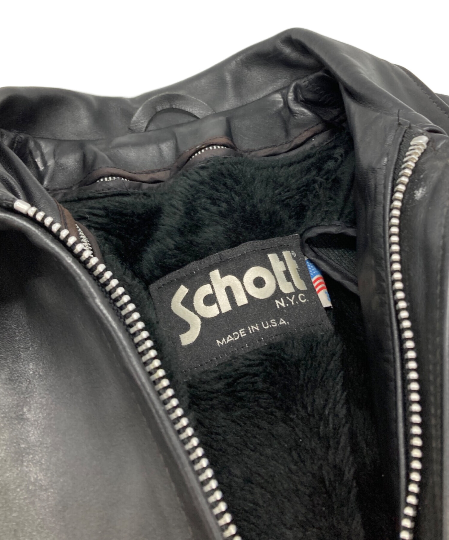 中古・古着通販】Schott (ショット) シングルライダースジャケット 