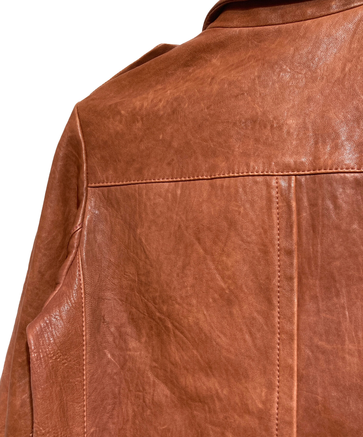 中古・古着通販】PRADA (プラダ) レザージャケット レッド