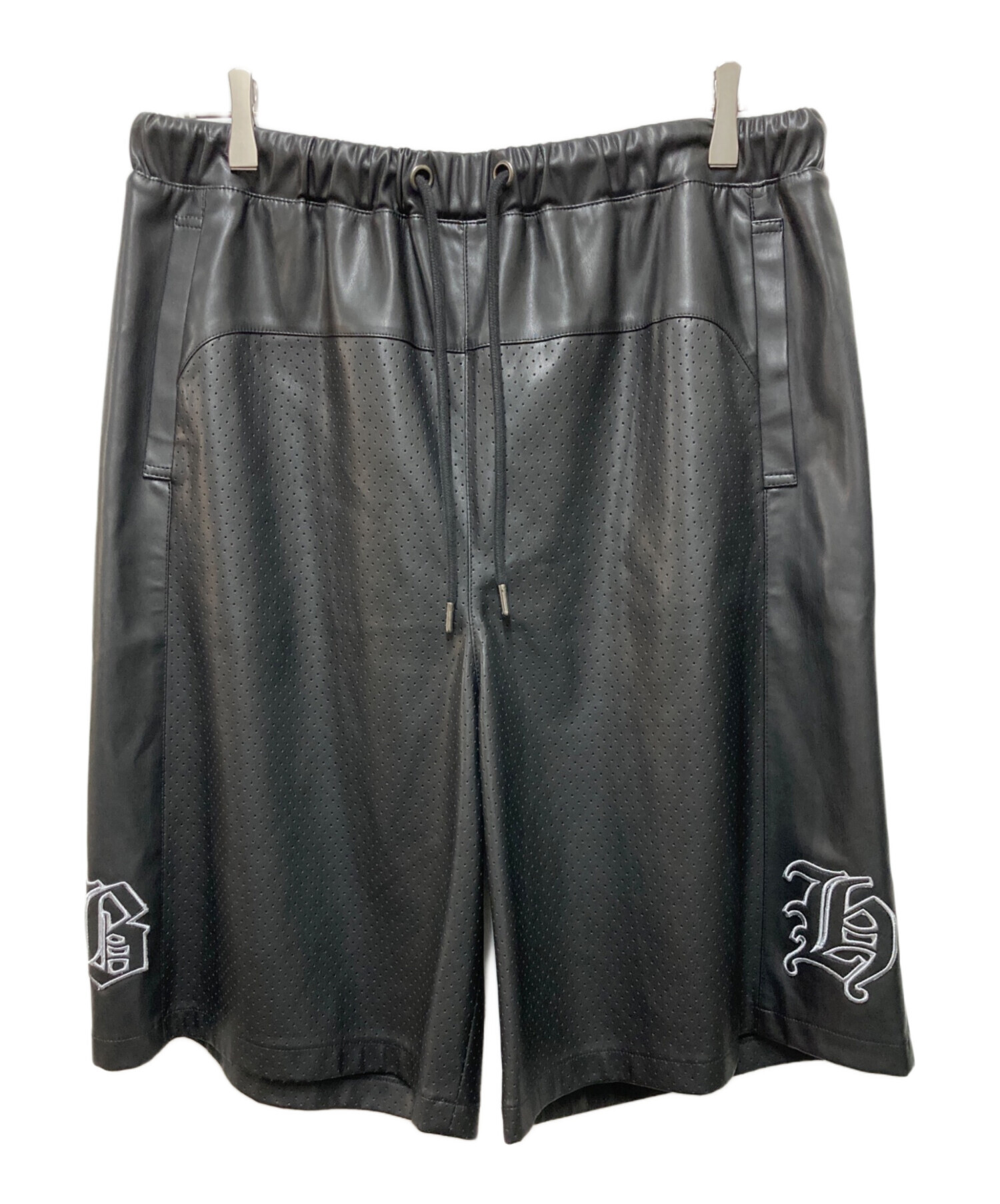 中古・古着通販】BREATH (ブレス) FAUX LEATHER SHORTS ブラック
