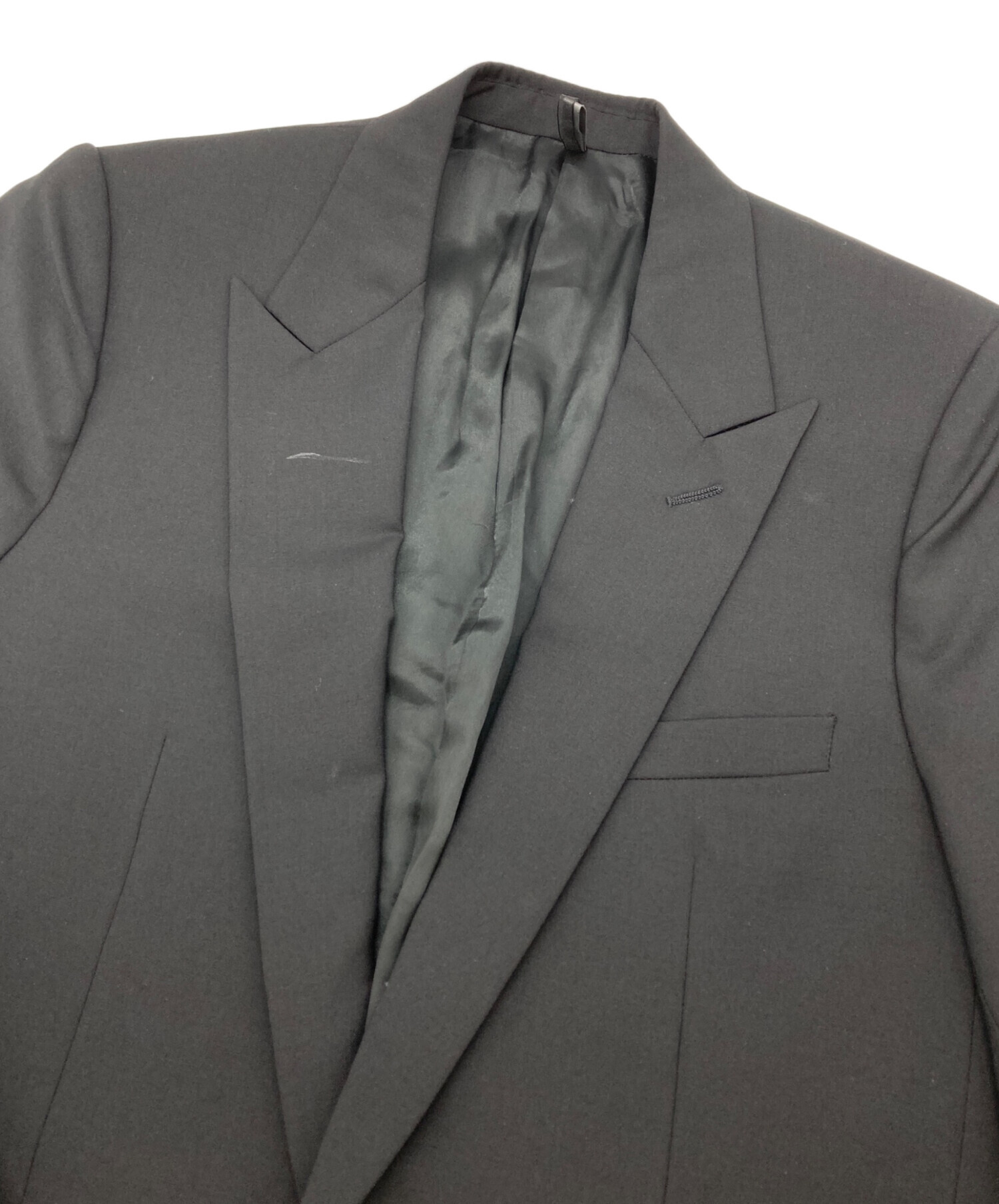 美品　DiorHomme　ピークドラペルジャケット Dior ブラック ピークドラペルジャケット - メルカリ
