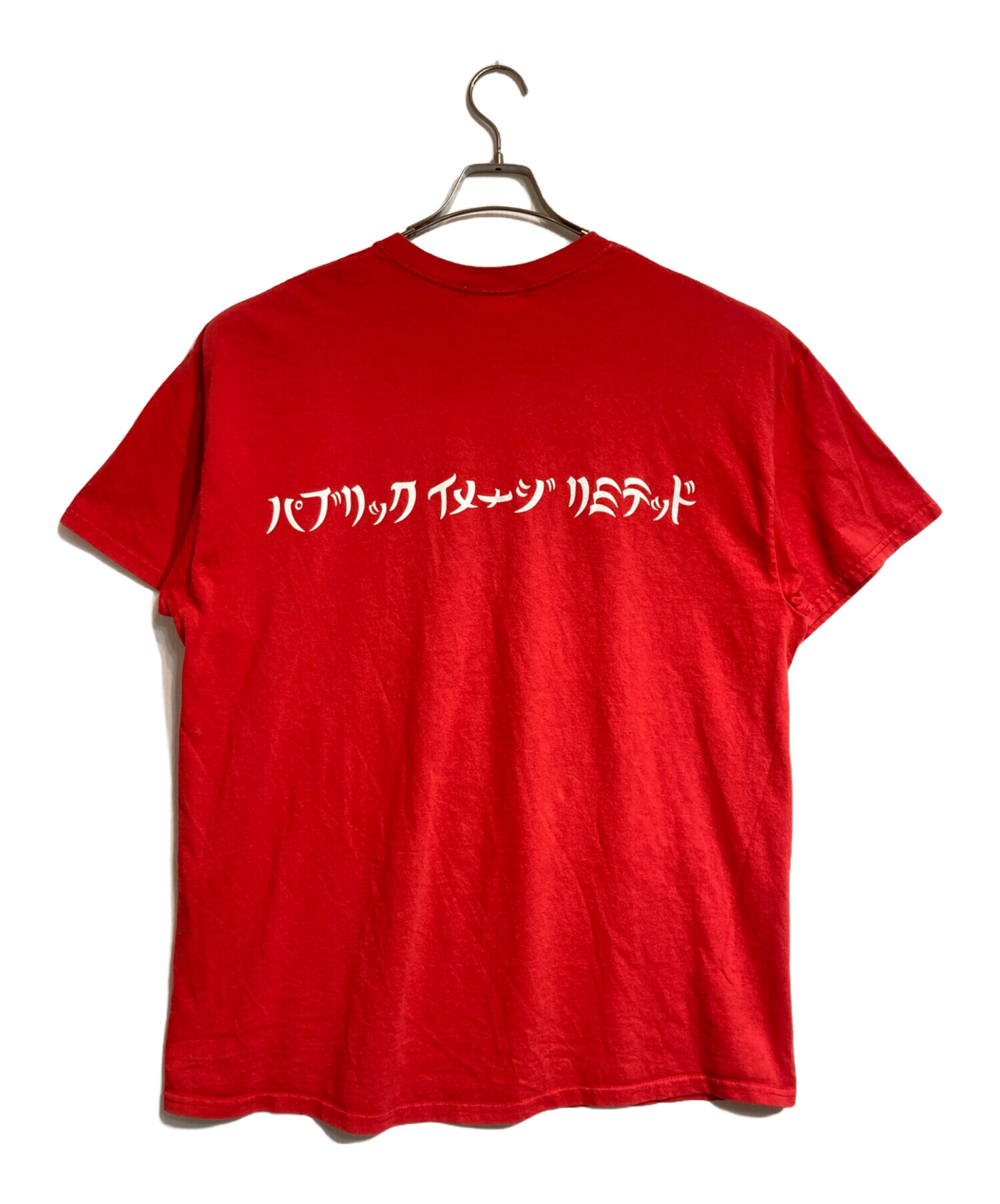中古・古着通販】KIDILL (キディル) プリントTシャツ レッド サイズ 