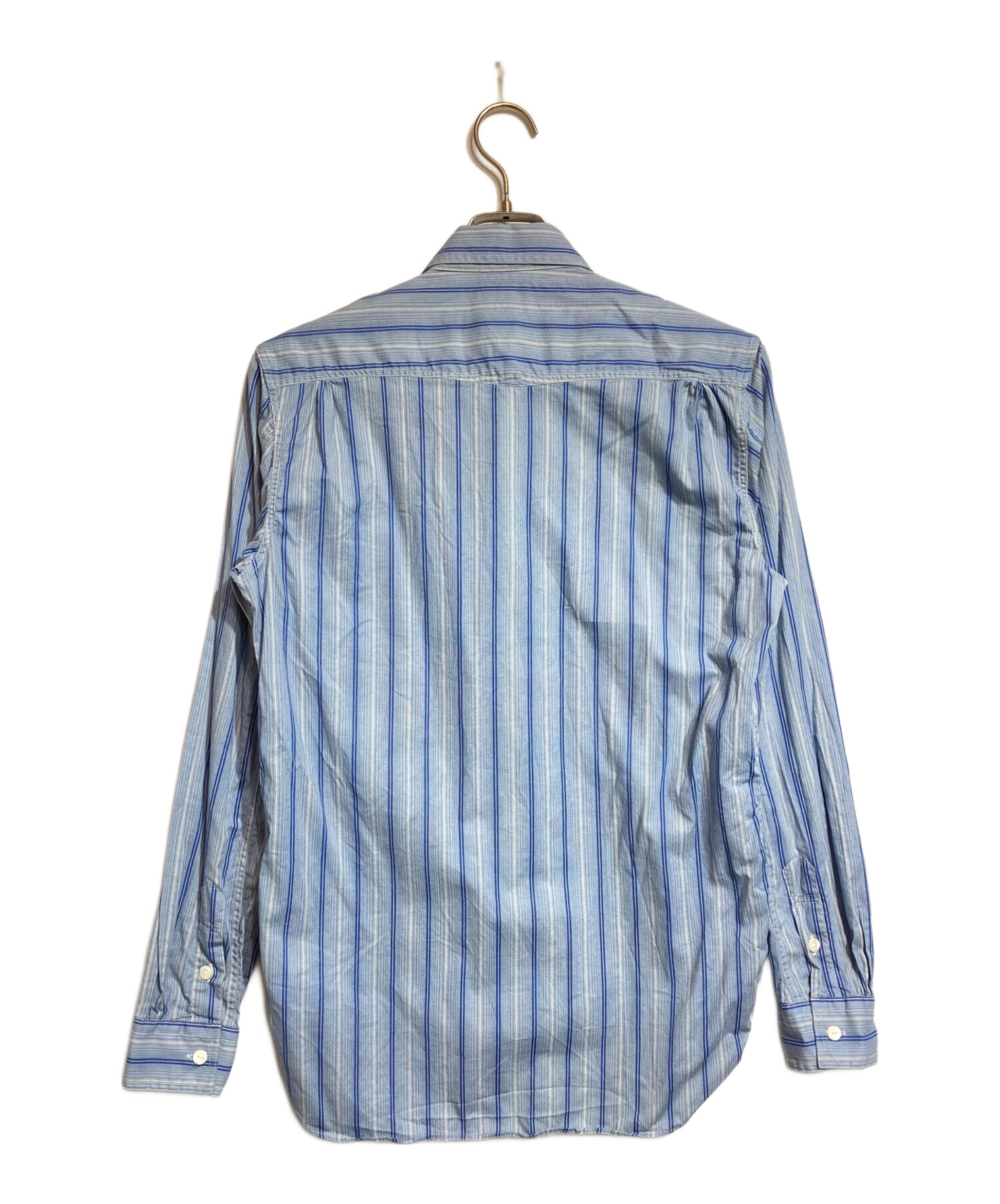 中古・古着通販】RRL (ダブルアールエル) ストライプシャツ ブルー