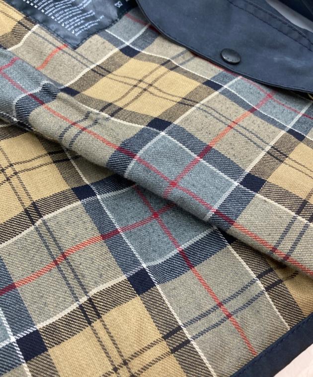 Barbour オイルドジャケット 総柄ライニング ネイビー 中古・古着通販】Barbour (バブアー) BEAUFORTオイルドジャケット