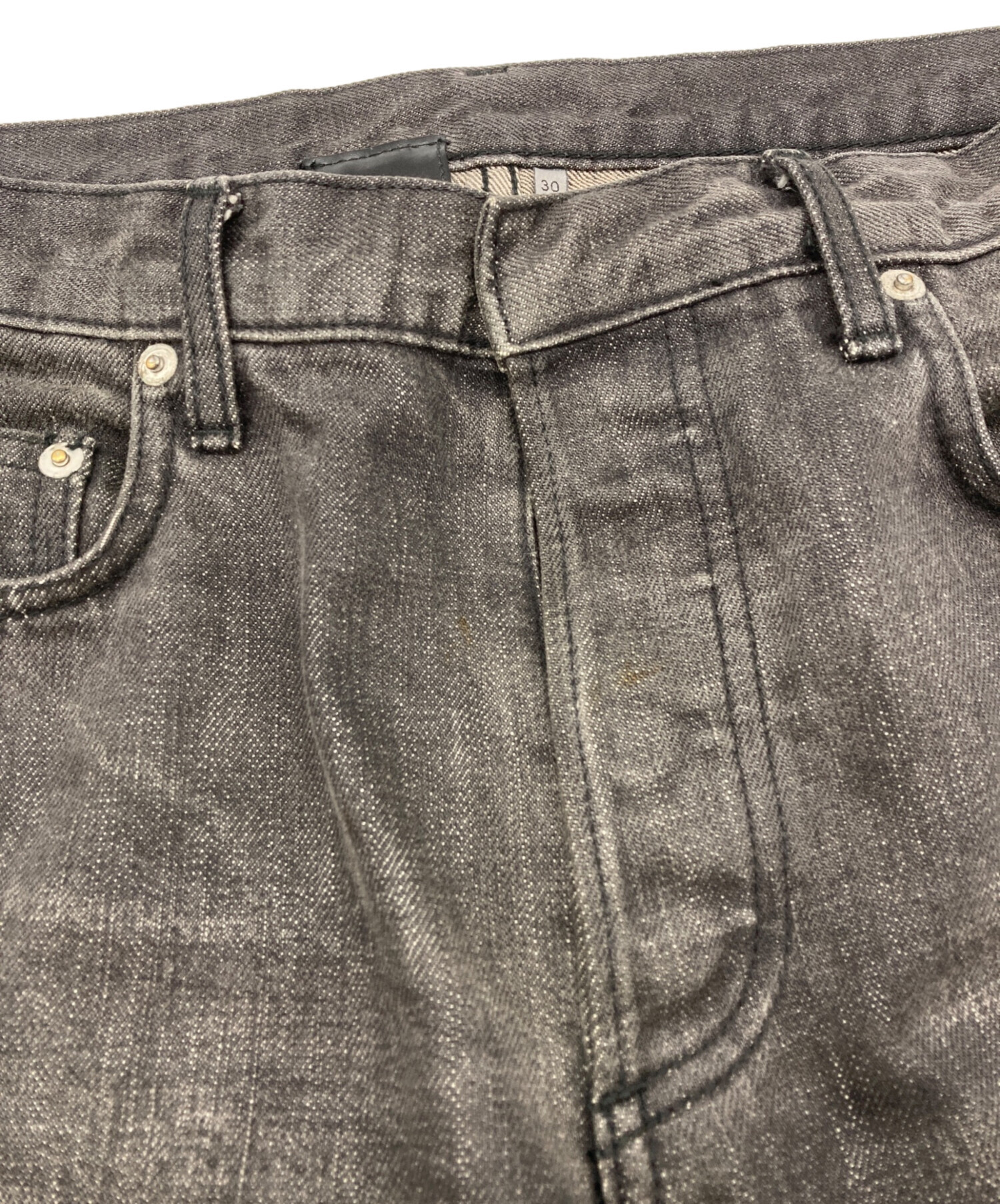 中古・古着通販】DIOR HOMME (ディオール オム) デニムパンツ ブラック