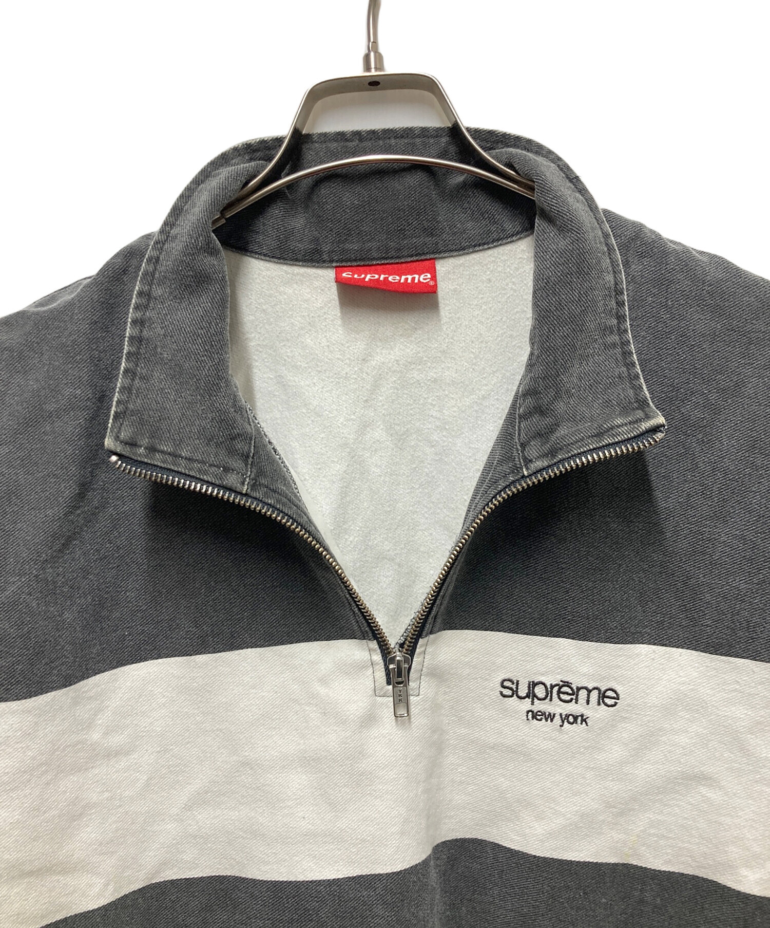 中古・古着通販】SUPREME (シュプリーム) printed stripe half zip 