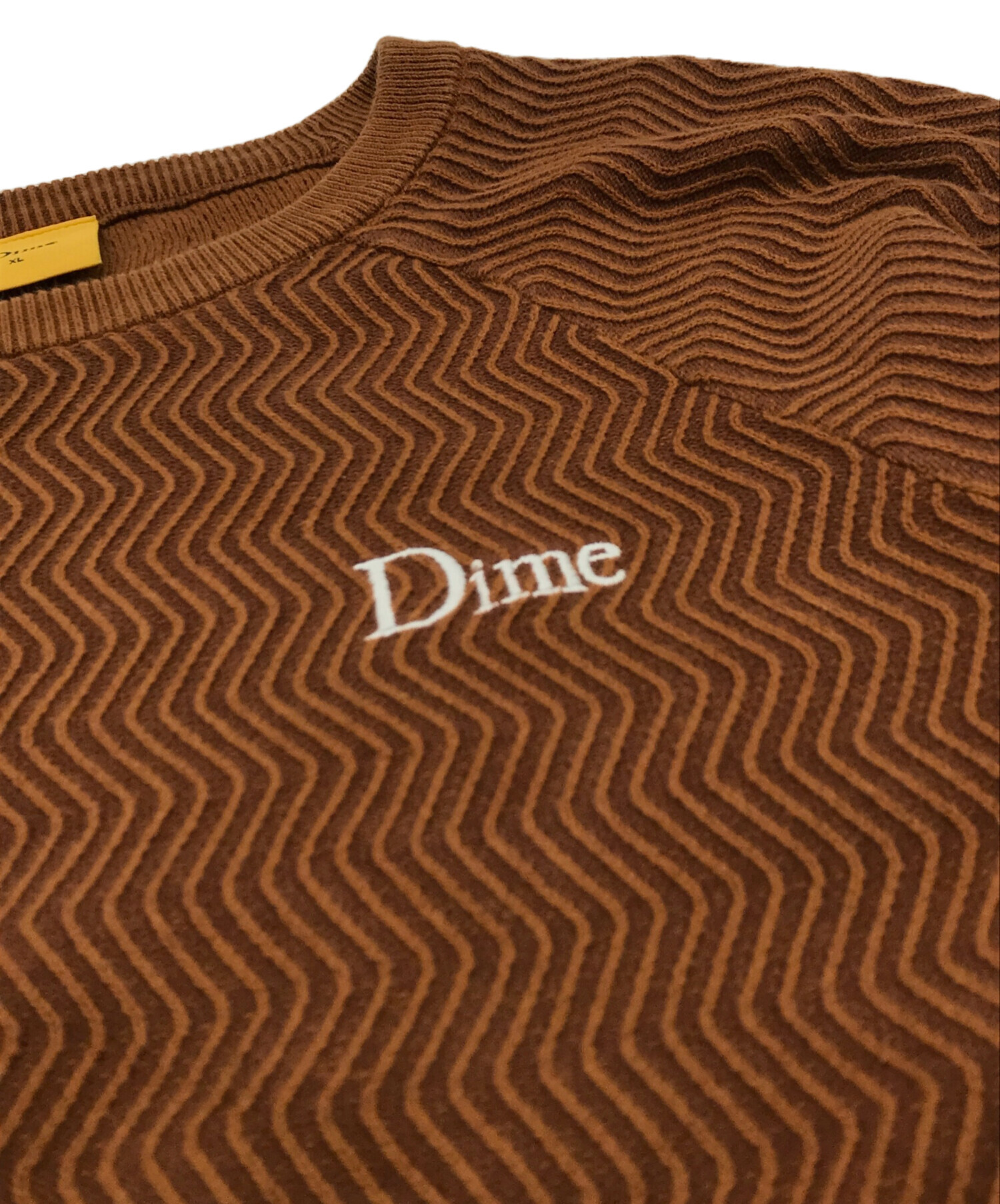 中古・古着通販】Dime (ダイム) WAVE CABLE KNIT ブラウン サイズ:XL