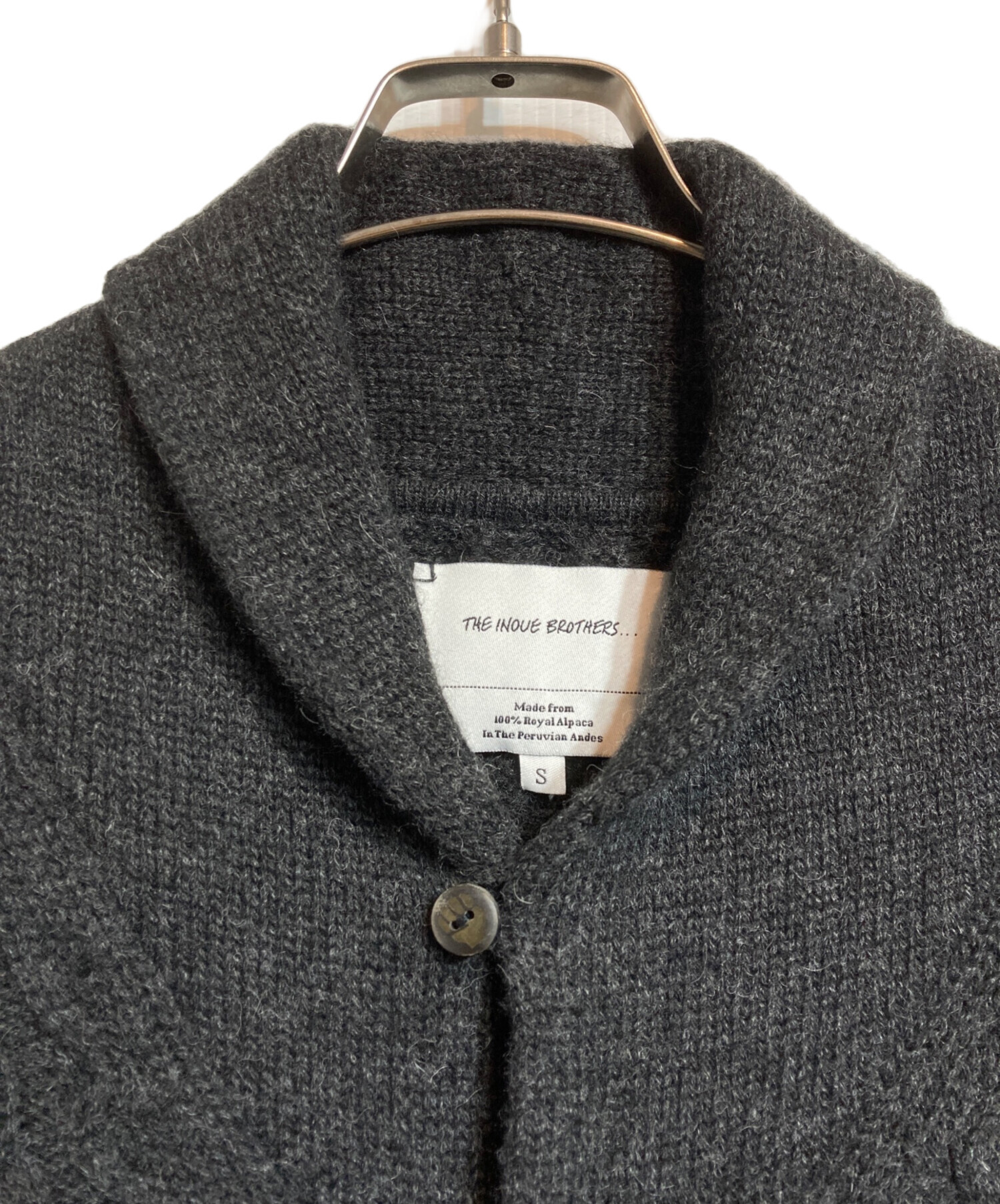 THE INOUVE BROTHERS カーディガン M ダークグレー THE INOUVE