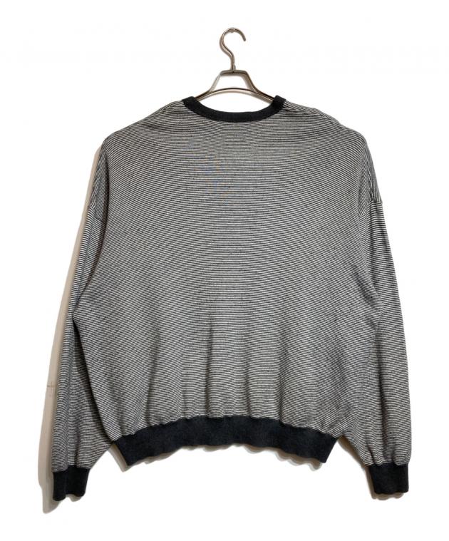 中古・古着通販】CABaN (キャバン) ボーダーニット グレー サイズ:XL