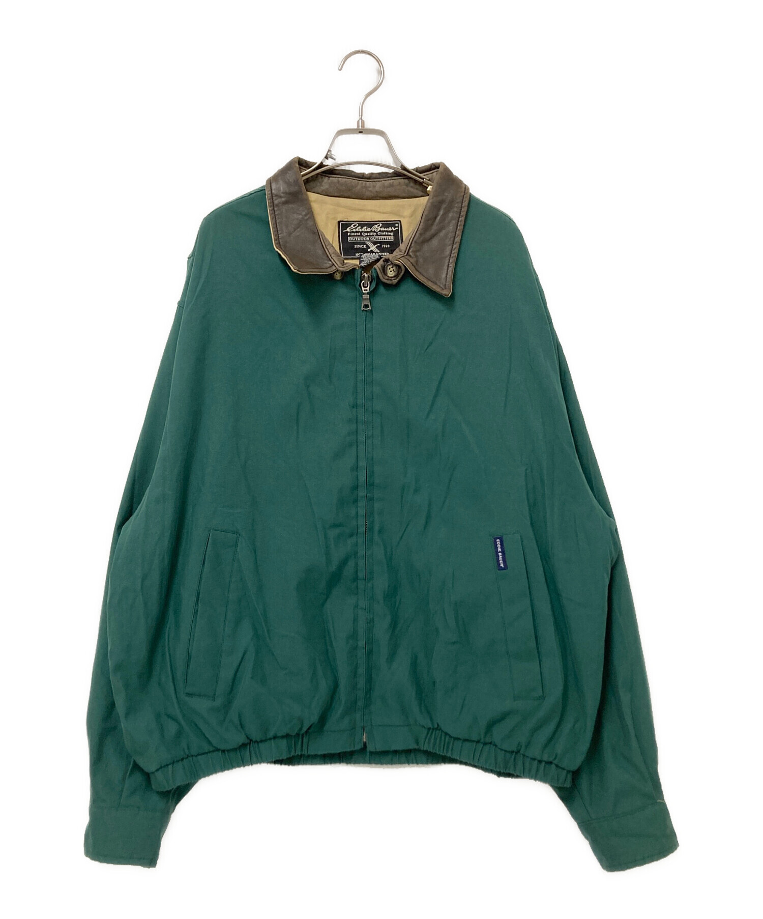 中古・古着通販】Eddie Bauer (エディーバウアー) 襟レザーブルゾン
