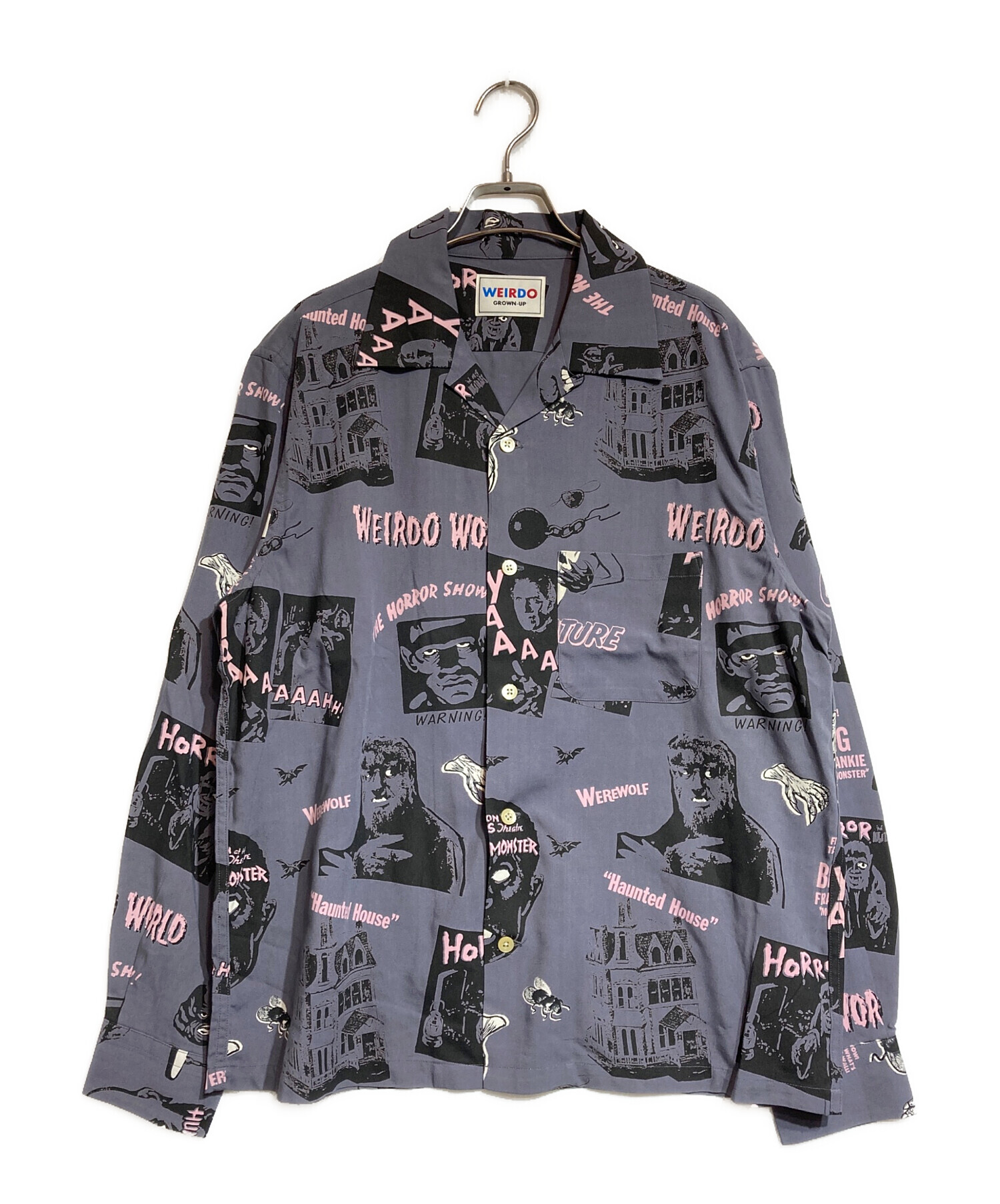 中古・古着通販】WEIRDO (ウィアード) HORROR MAGAZINE - L/S SHIRTS