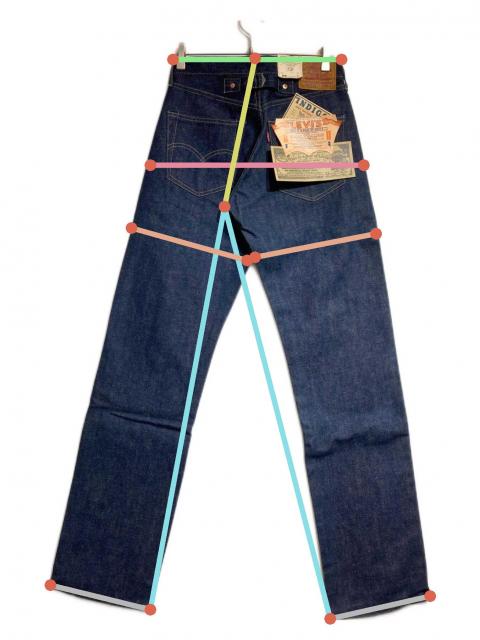 中古・古着通販】LEVI'S (リーバイス) 701SXXデニムパンツ インディゴ