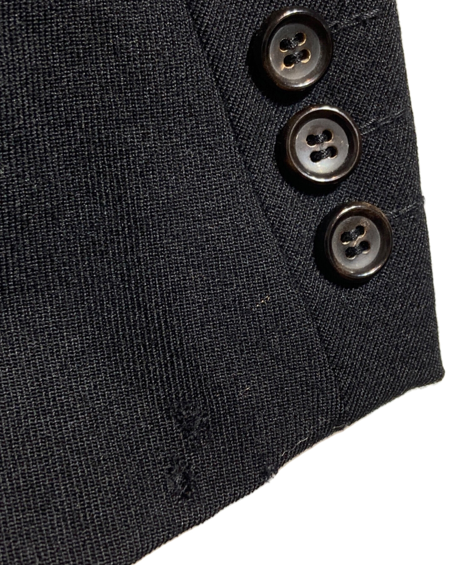 BLACK COMME des GARCONS 4Bジャケット ウールギャバジン