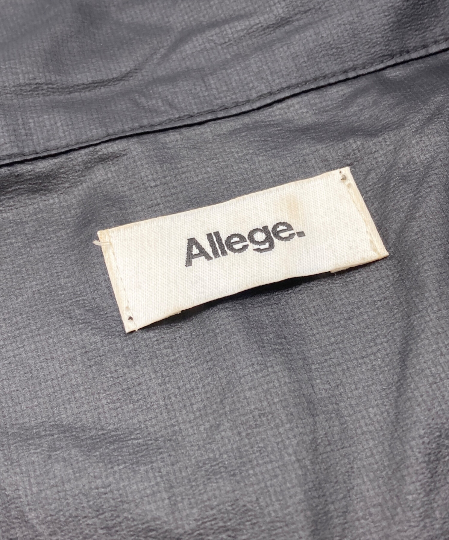 中古・古着通販】ALLEGE (アレッジ) ナイロンベスト ブラック サイズ:4 