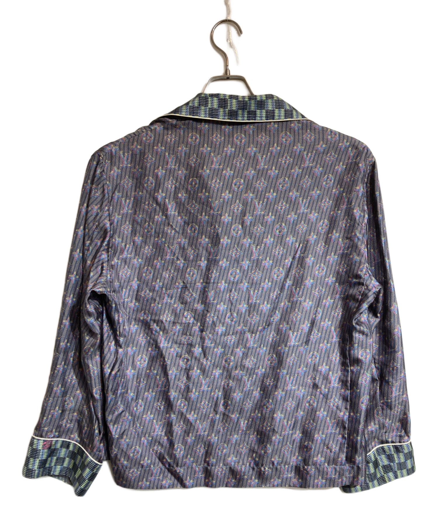 ルイヴィトン LOUIS VUITTON シルクボウシャツ FMTP84NPZ シャツ 爽やかカラフル☆モノグラム】ルイヴィトン シルクシャツ (Louis