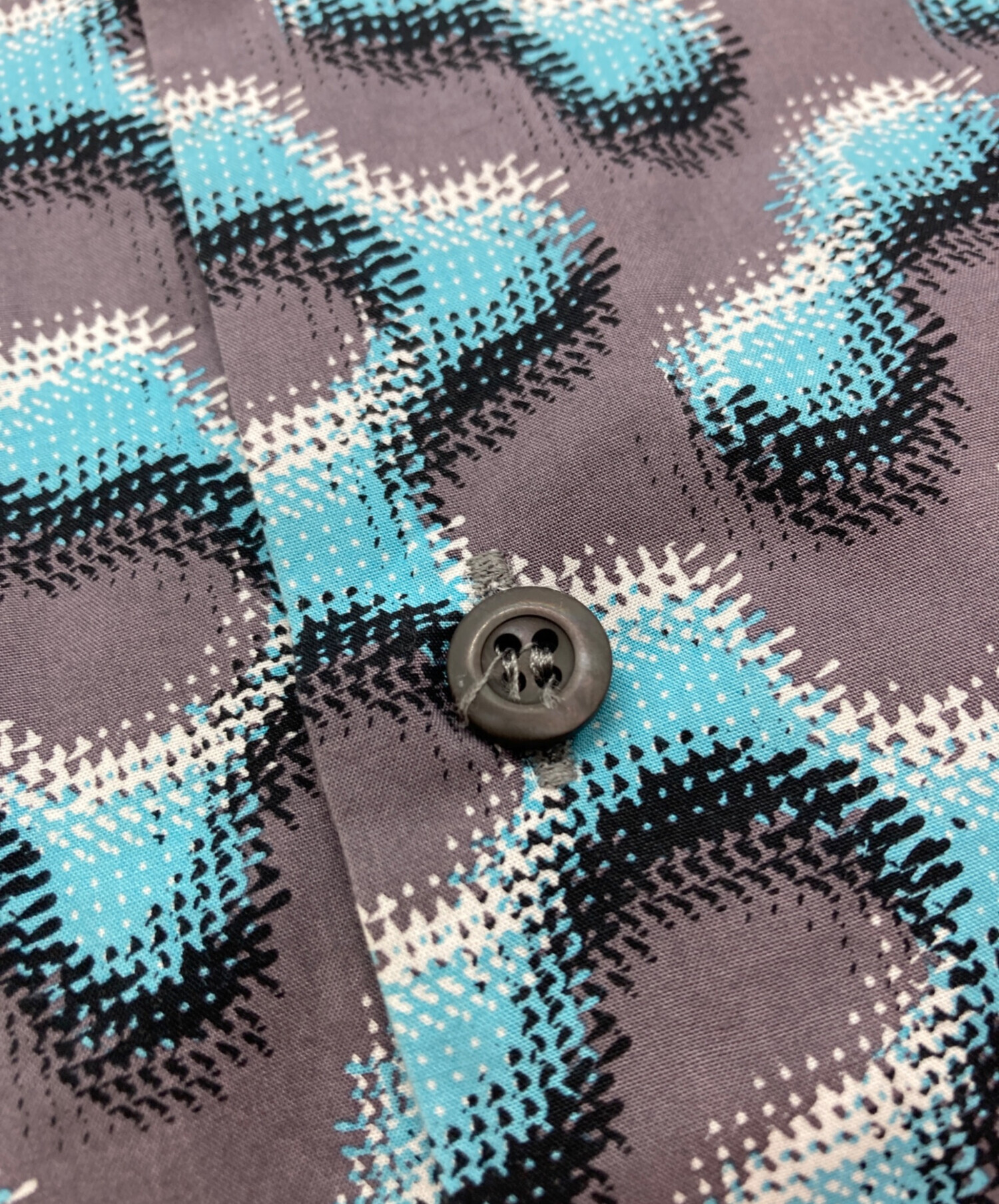 中古・古着通販】PRADA (プラダ) 総柄シャツ ブルー×グレー サイズ:41