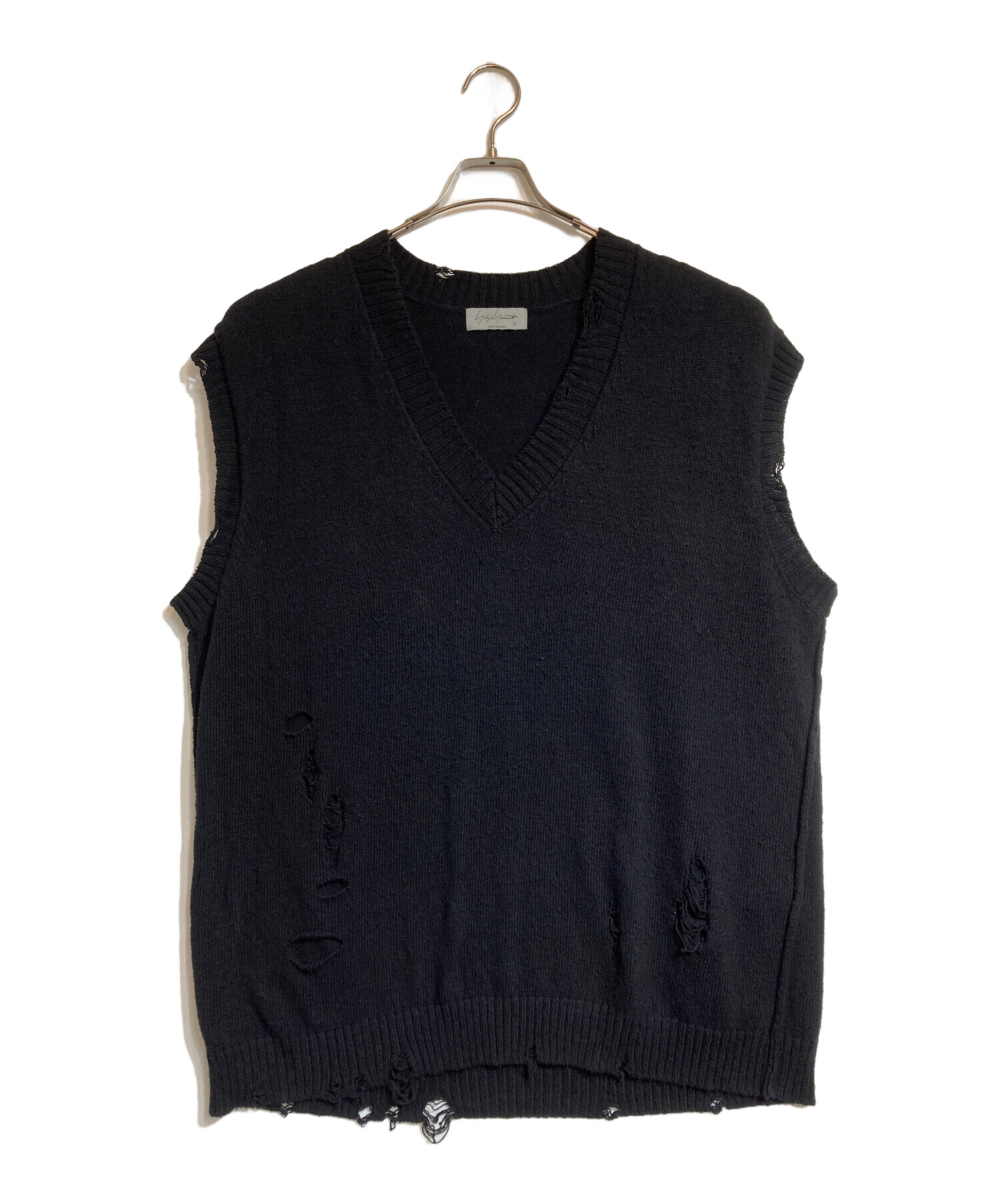 中古・古着通販】YOHJI YAMAMOTO (ヨウジヤマモト) Damage Knit Vest
