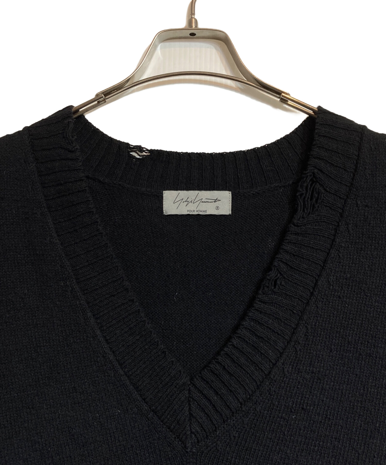 中古・古着通販】YOHJI YAMAMOTO (ヨウジヤマモト) Damage Knit Vest 