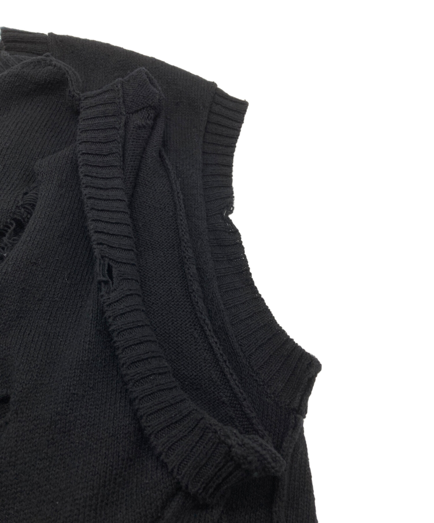 中古・古着通販】YOHJI YAMAMOTO (ヨウジヤマモト) Damage Knit Vest
