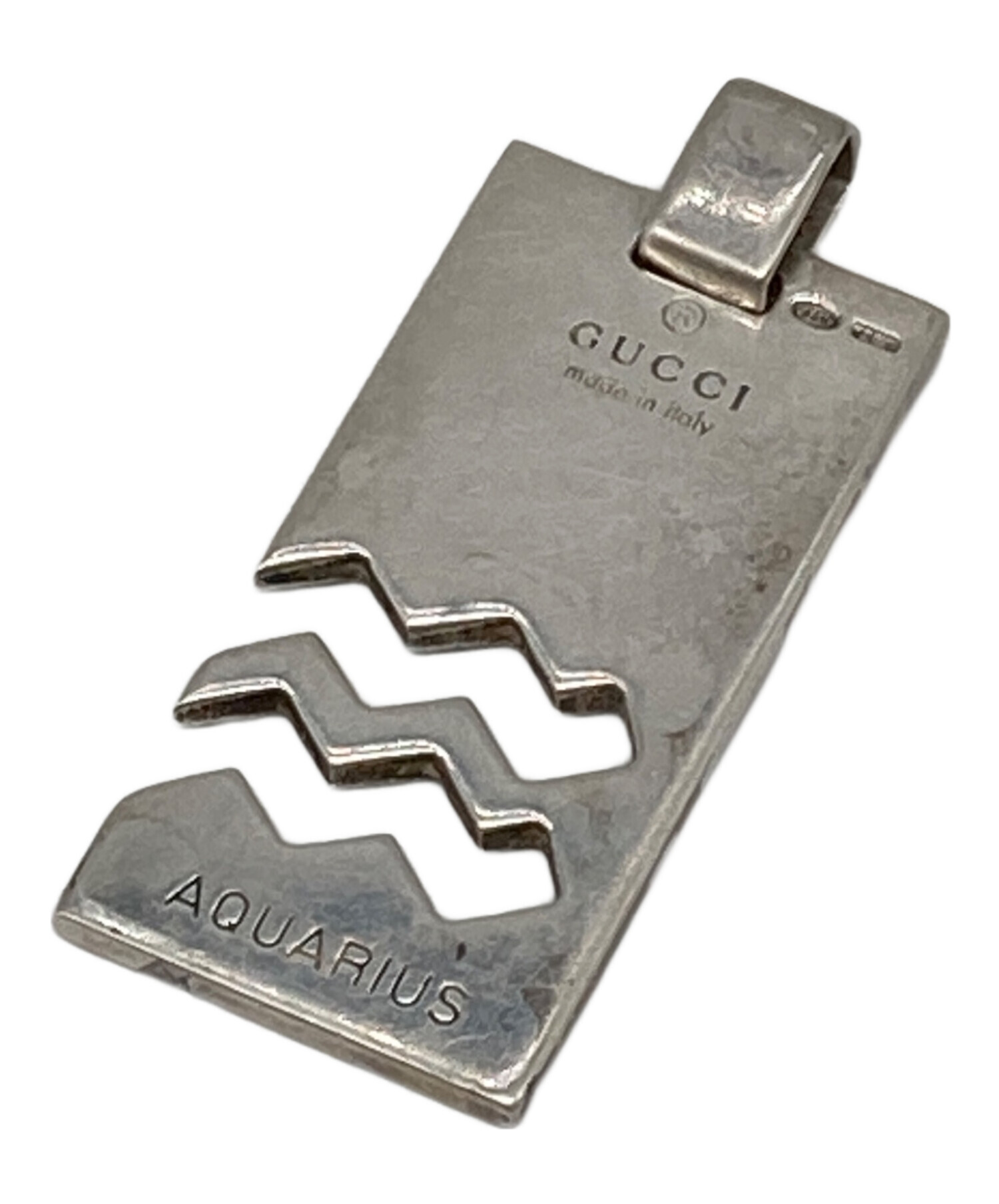 中古・古着通販】GUCCI (グッチ) AQUARIUSペンダントトップ シルバー 