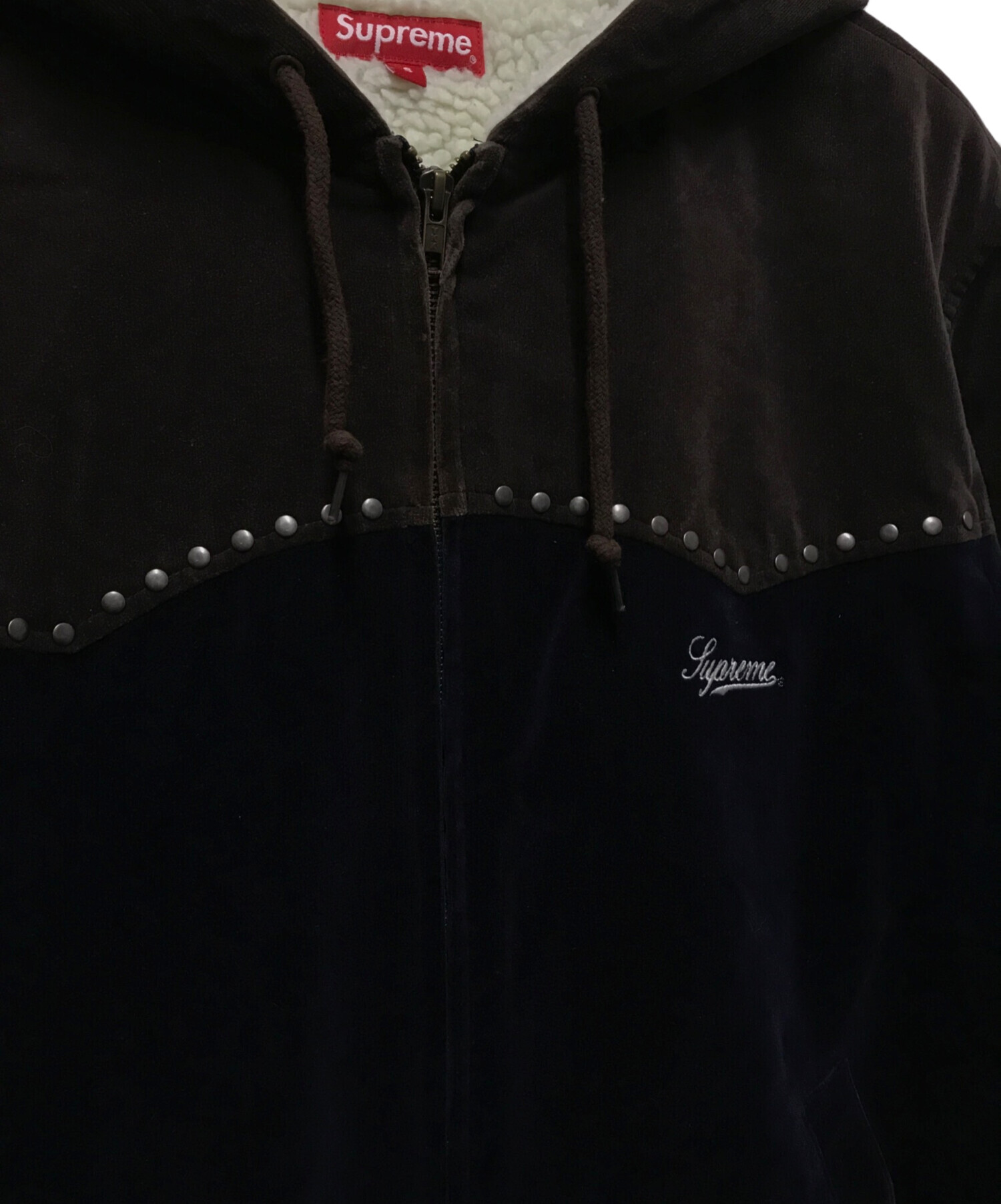 中古・古着通販】Supreme (シュプリーム) Studded Velvet Hooded Work