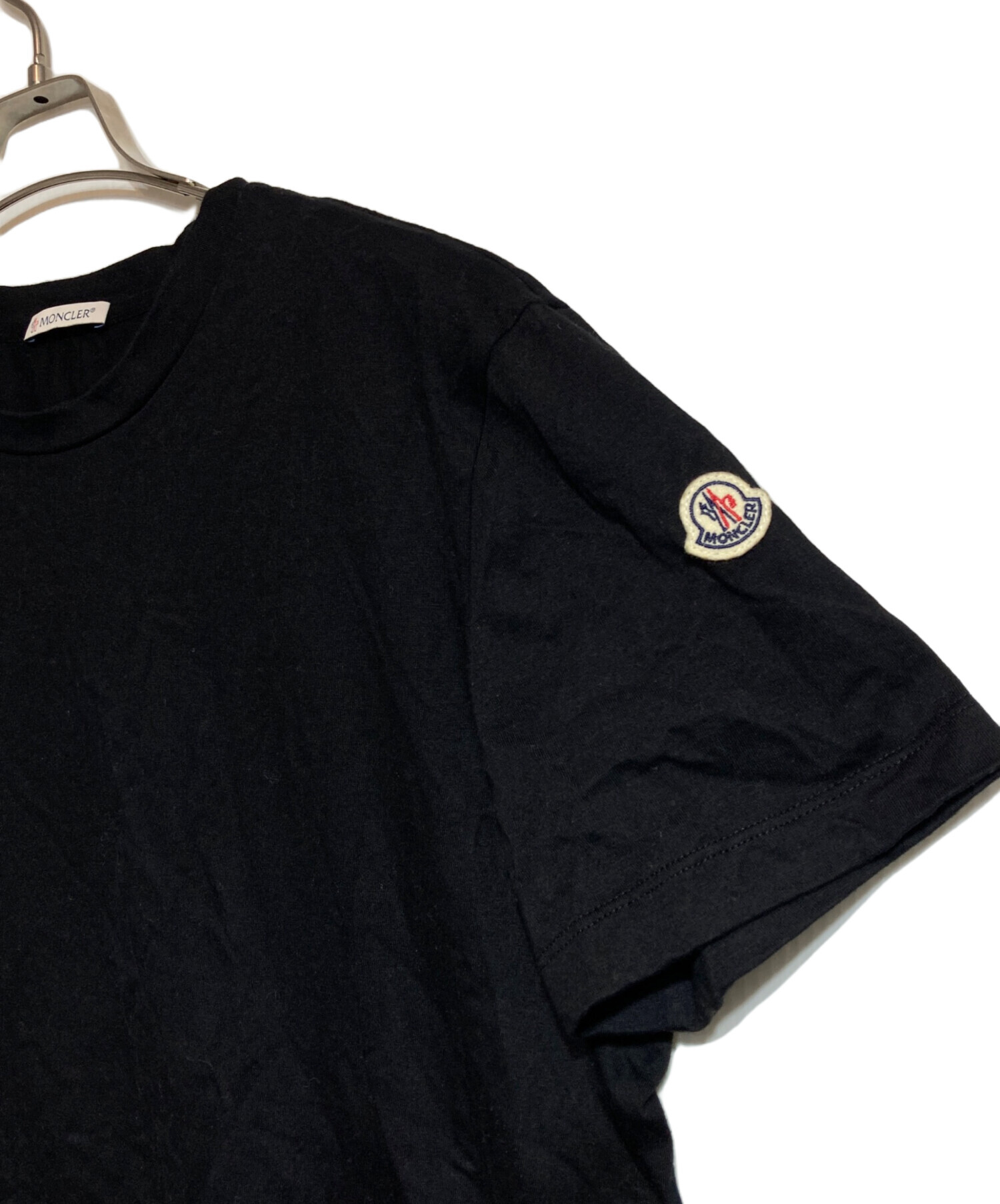 中古・古着通販】MONCLER (モンクレール) ワッペンTシャツ ブラック