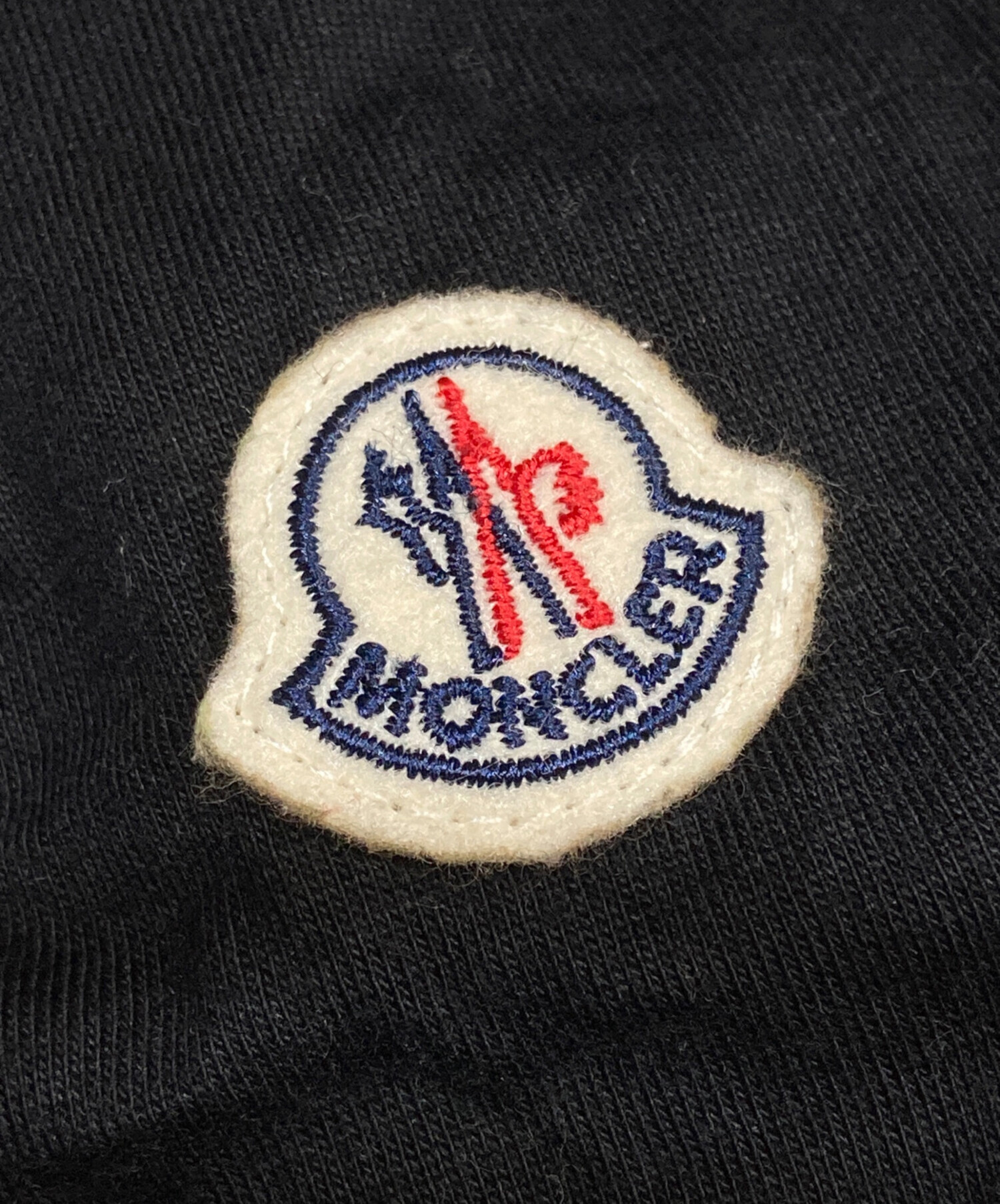 中古・古着通販】MONCLER (モンクレール) ワッペンTシャツ ブラック 