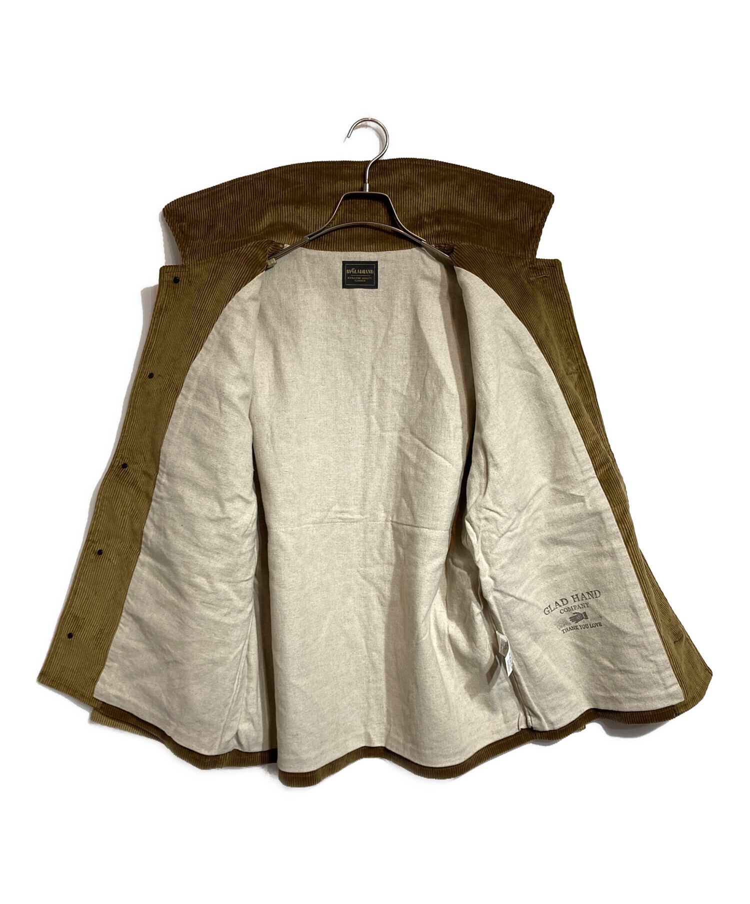 グラッドハンドBYGLADHAND ブラウンツイードジャケット Lサイズ 中古・古着通販】GLAD HAND (グラッドハンド) HUNTING JACKET