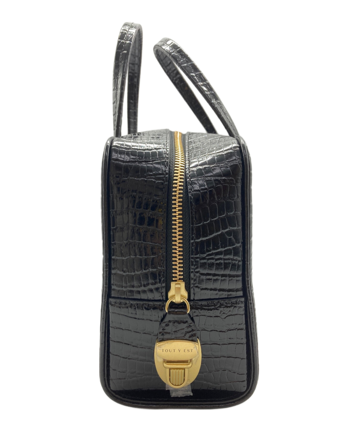 TOUT Y EST トゥティエ SAC LOQUET クロコ ハンドバッグ