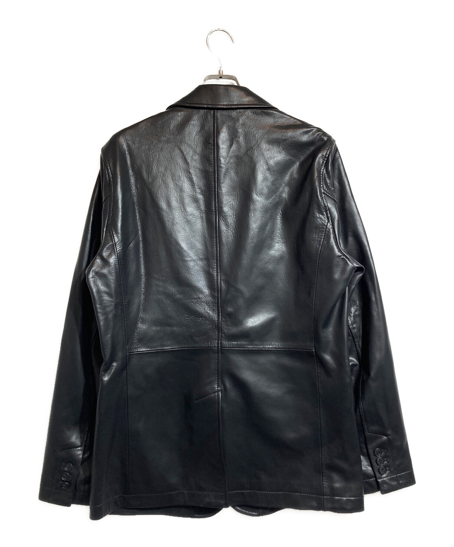 中古・古着通販】Denham (デンハム) LEATHER TAILOR JACKET ブラック 