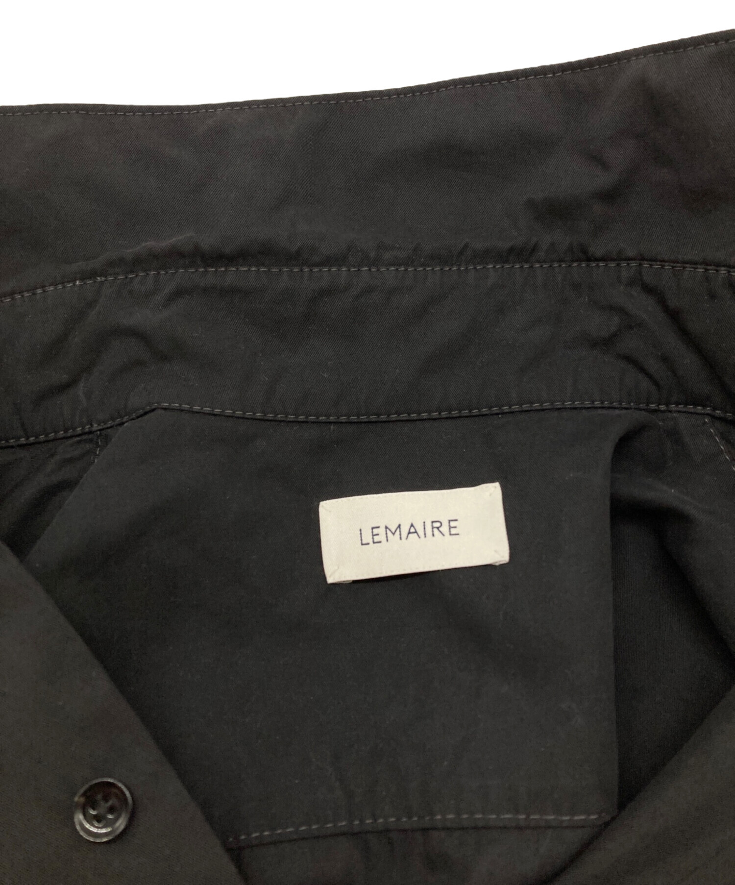中古・古着通販】LEMAIRE (ルメール) JINGHI SAS SHIRT ブラック 