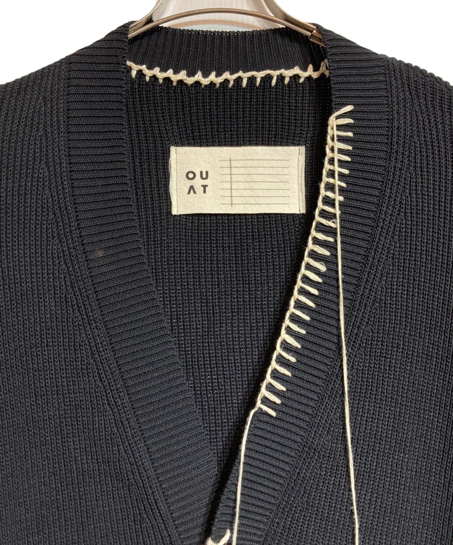 中古・古着通販】OUAT (オーユーエーティー) OFFICE CARDIGAN ブラック 