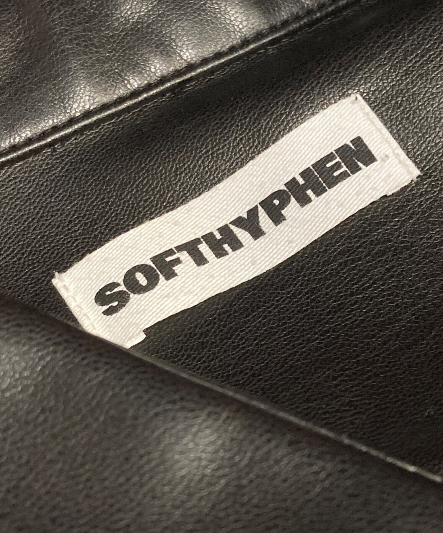 中古・古着通販】SOFTHYPHEN (ソフトハイフン) FAUX LEATHER CROPPED 