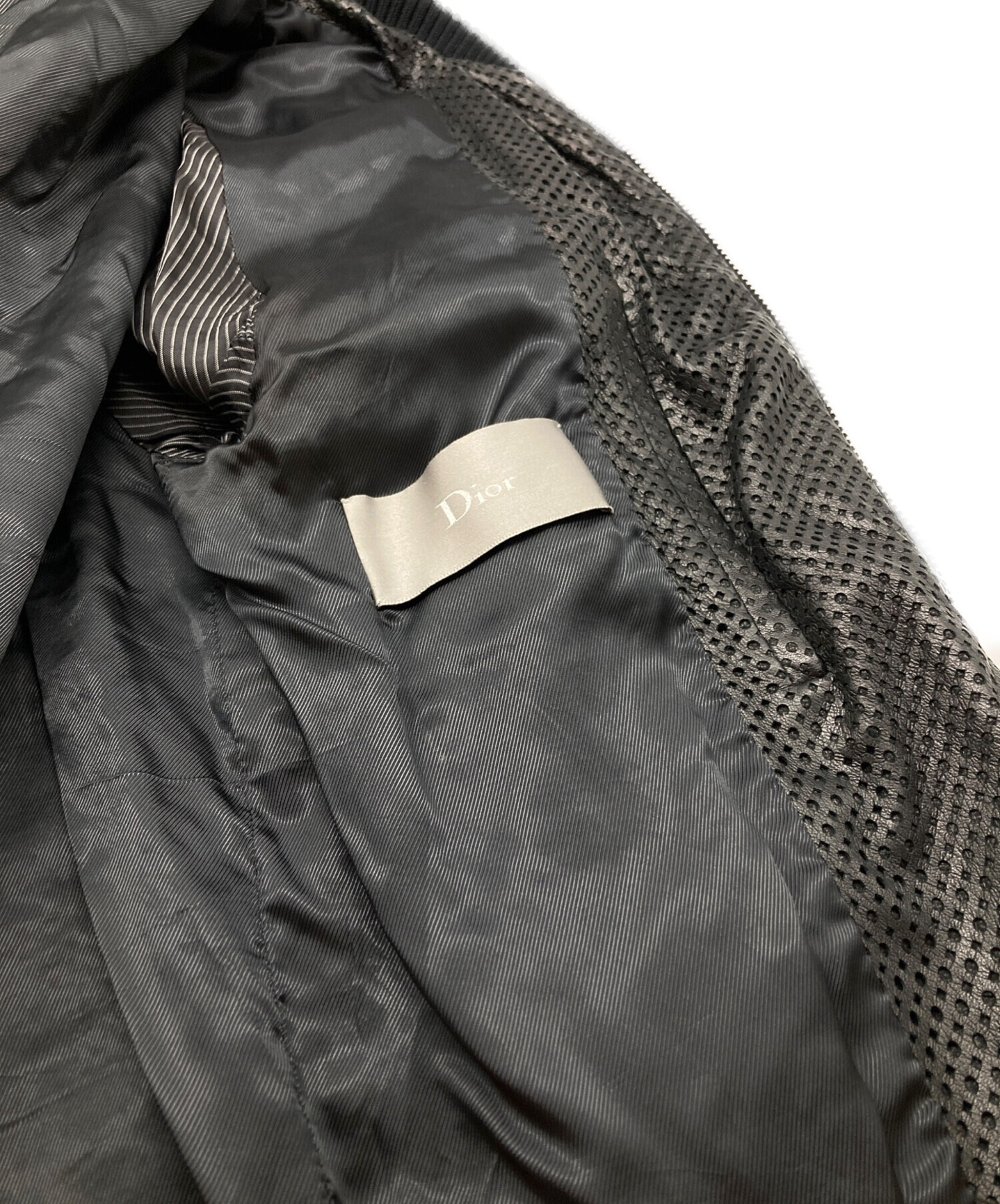 中古・古着通販】DIOR HOMME (ディオール オム) シャーリングレザー