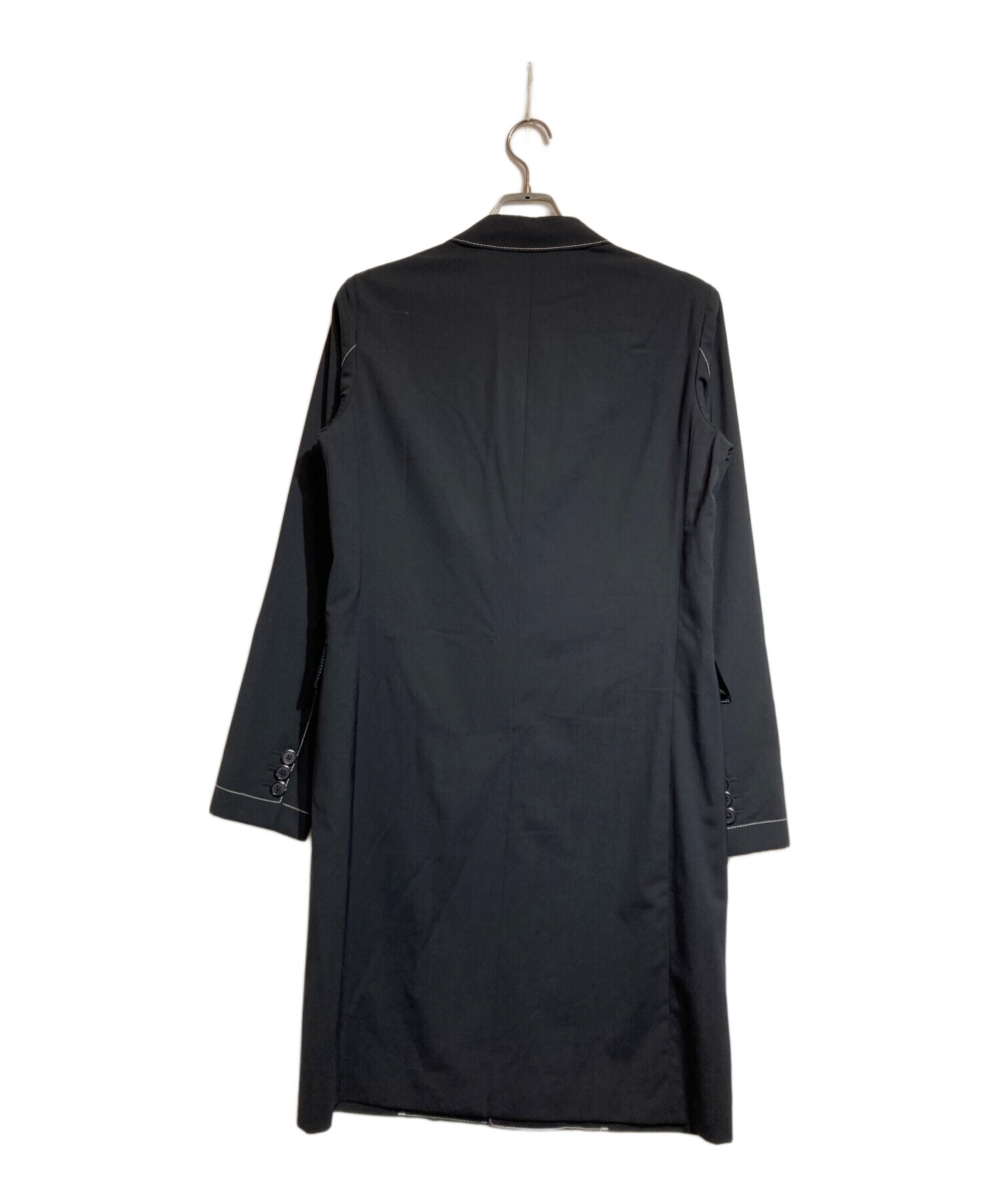 中古・古着通販】PRADA (プラダ) ステッチロングジャケット ブラック