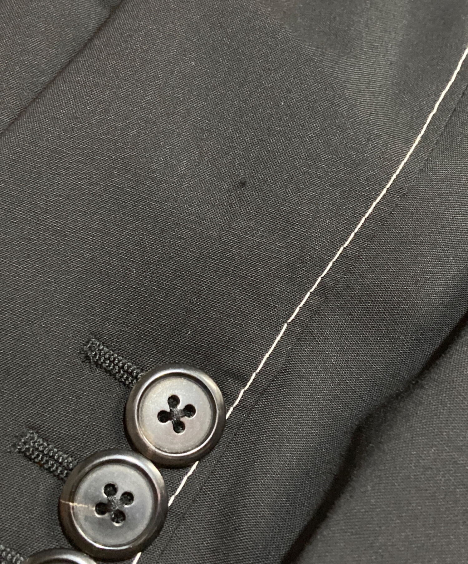 中古・古着通販】PRADA (プラダ) ステッチロングジャケット ブラック