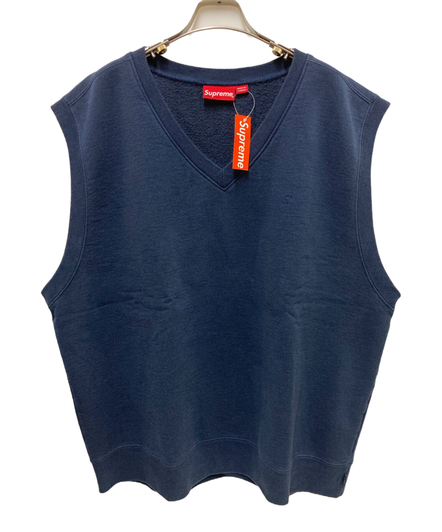 中古・古着通販】SUPREME (シュプリーム) Sweatshirt Vest ネイビー 