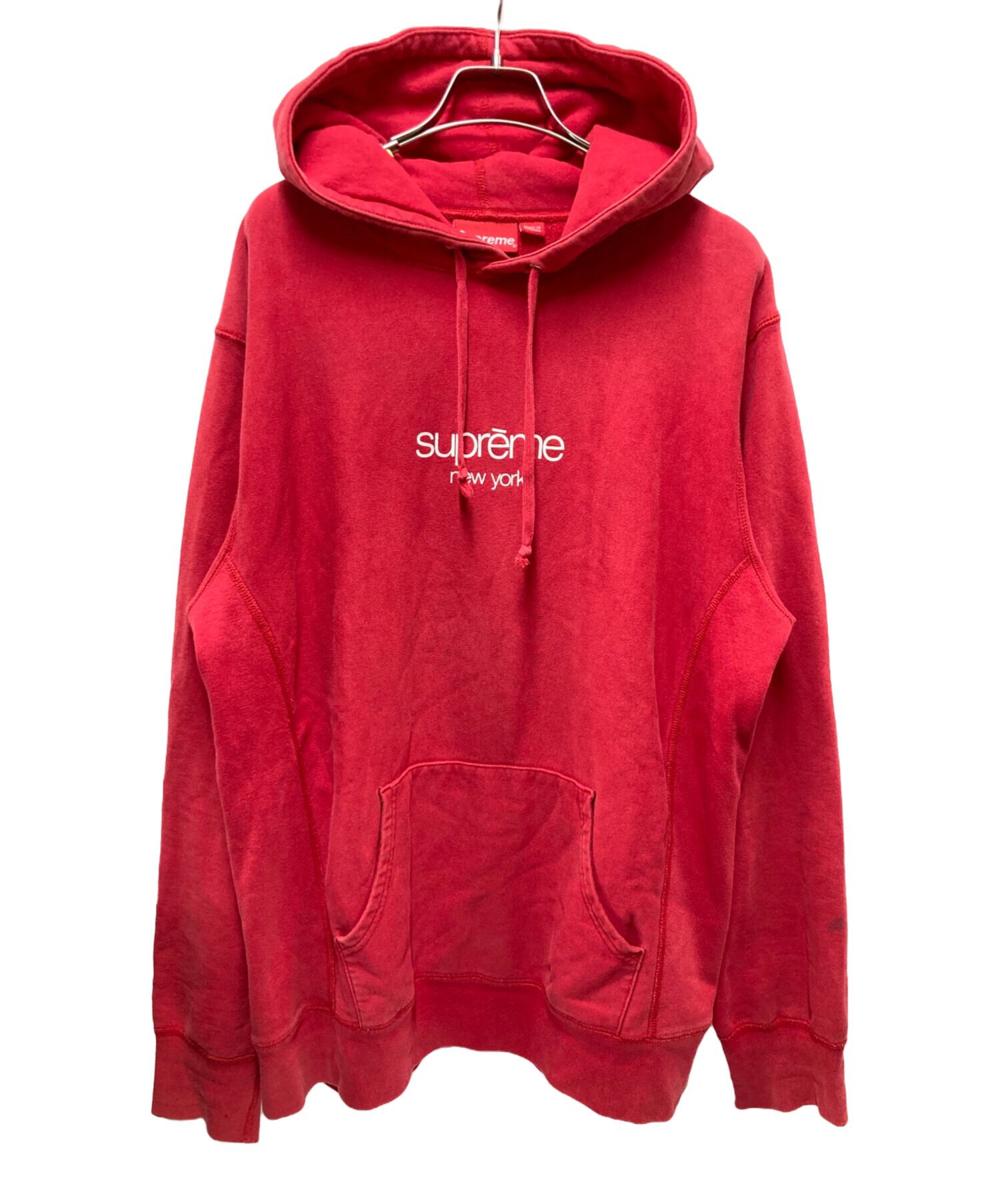 中古・古着通販】SUPREME (シュプリーム) Chrome Classic Logo Hooded 