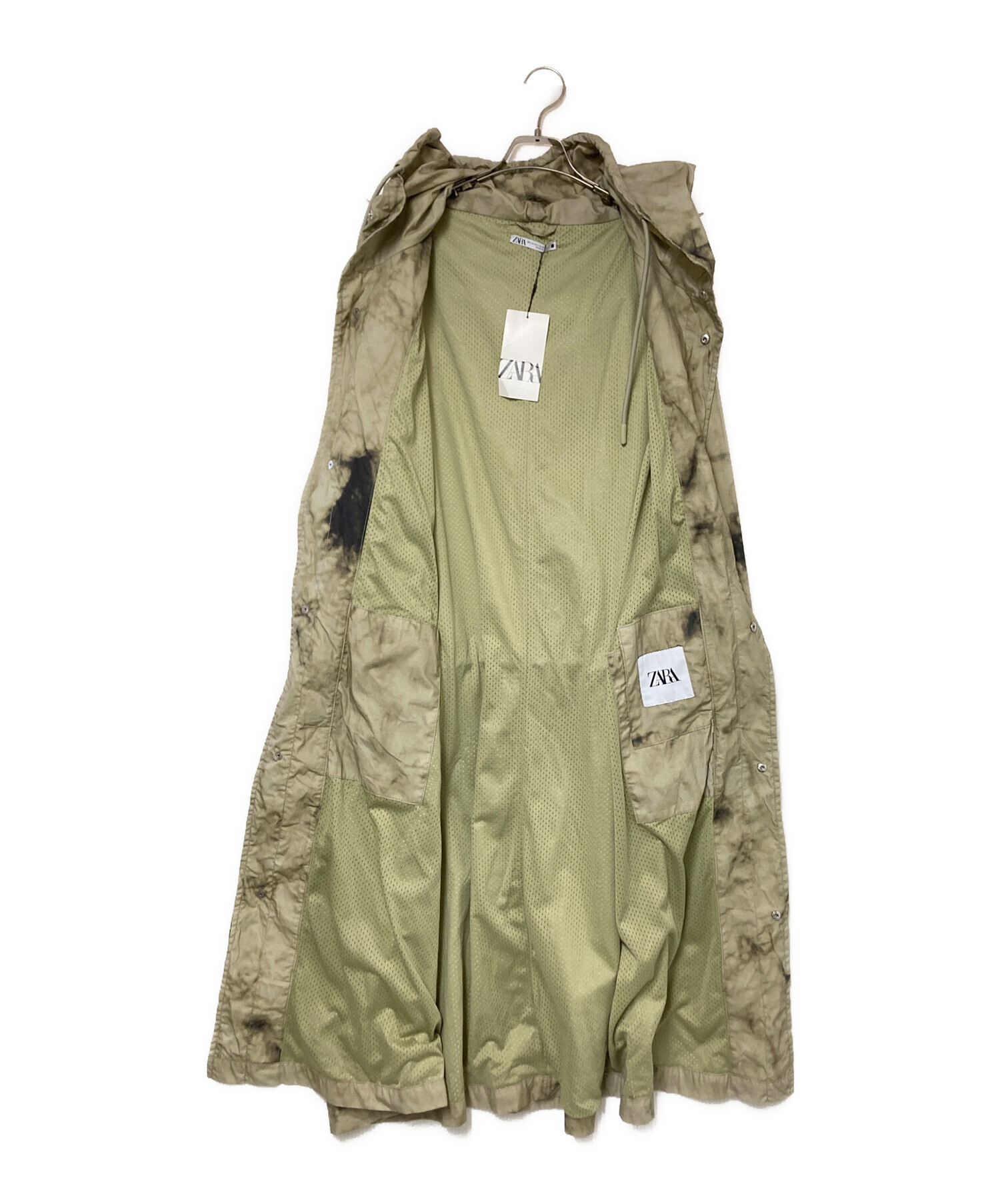 中古・古着通販】ZARA (ザラ) モッズコート カーキ サイズ:L 未使用品 