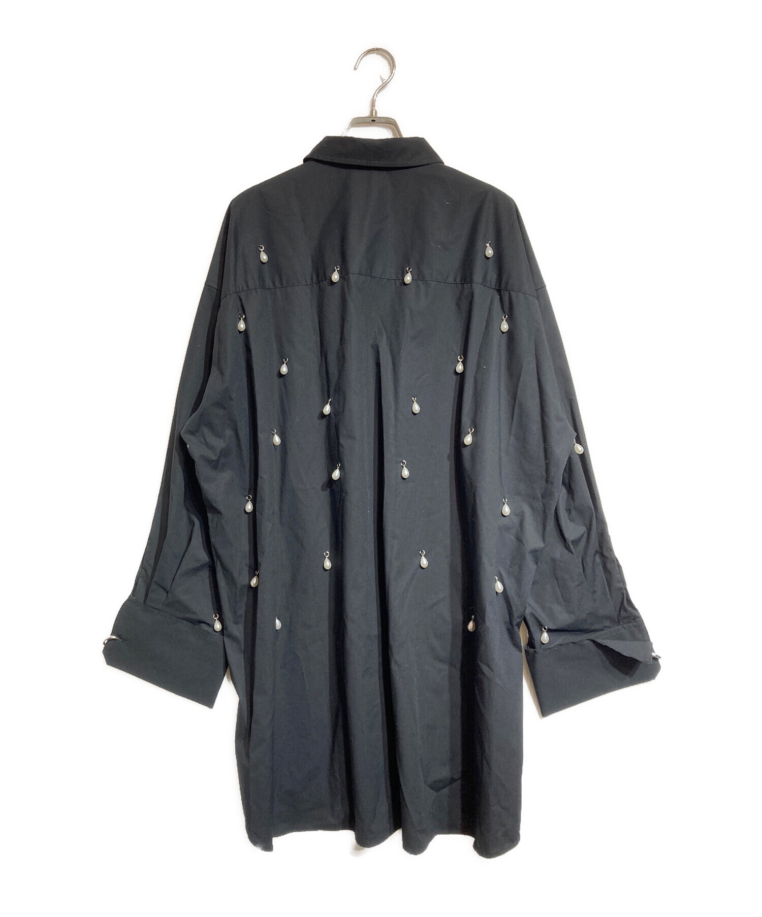 中古・古着通販】JOSE MOON (ジョゼムーン) SHIRT with PEARL ブラック