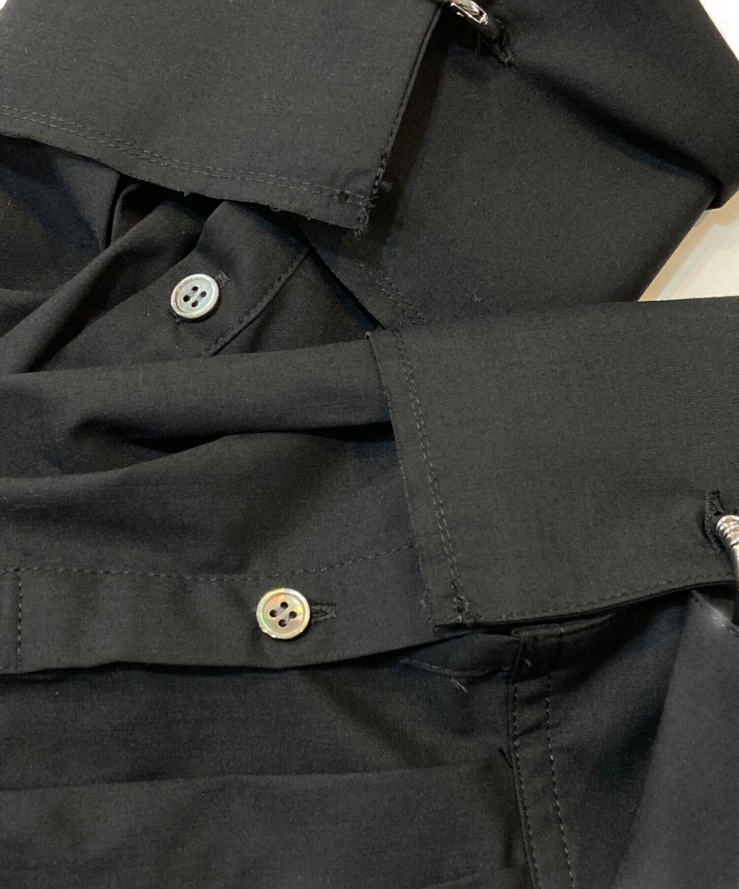 中古・古着通販】JOSE MOON (ジョゼムーン) SHIRT with PEARL ブラック 
