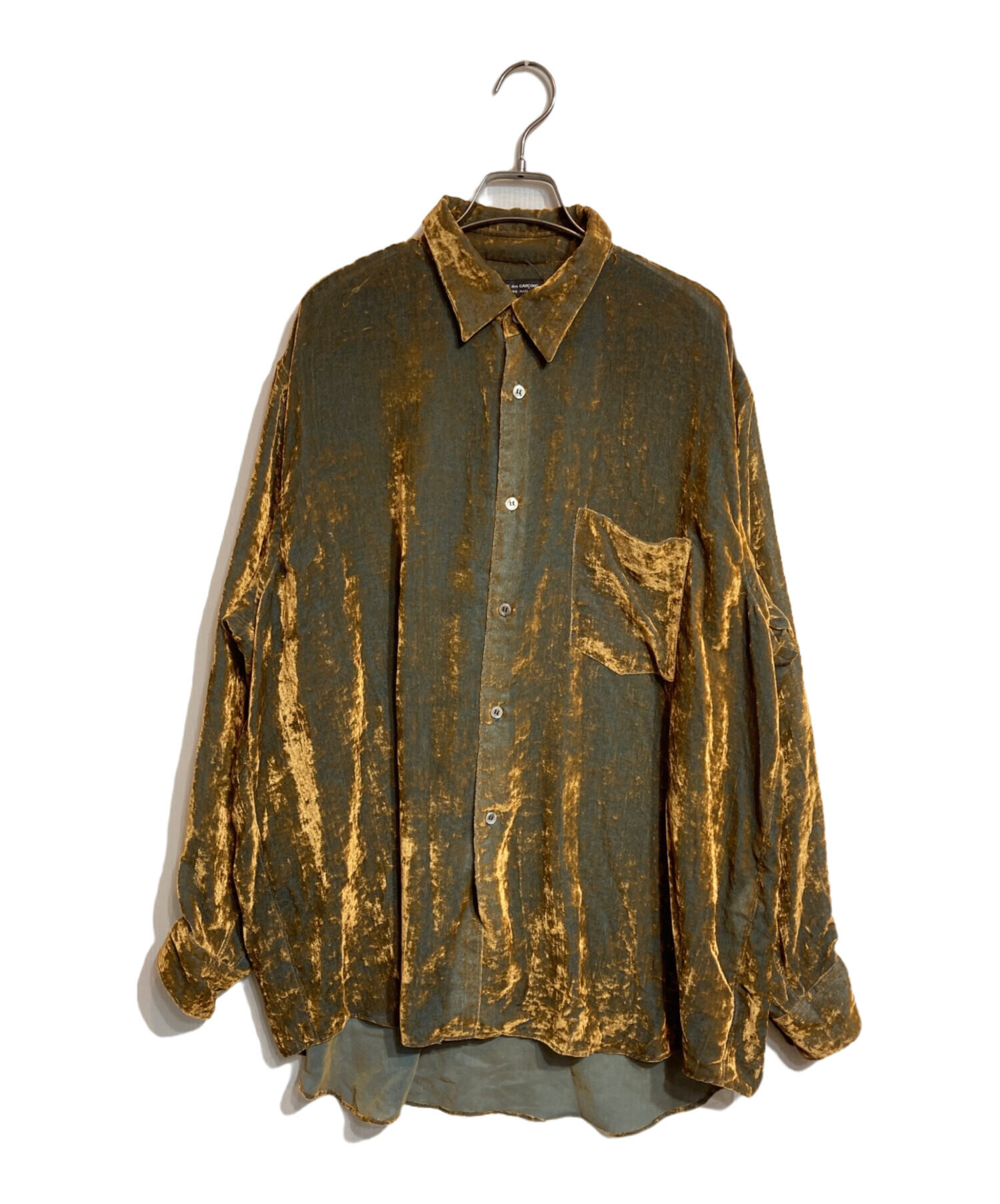 コムデギャルソン ベロア シャツ コムデギャルソン オムプリュス