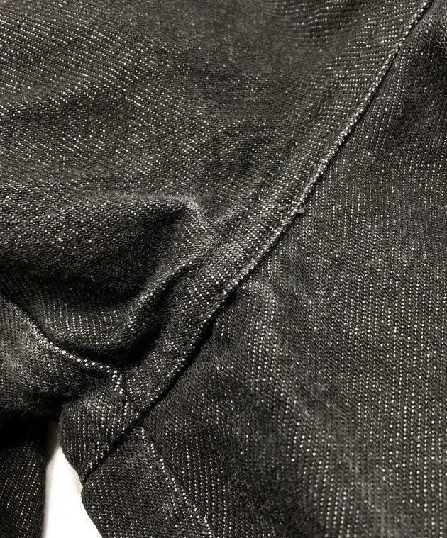 ゴリラカット　バギー　ビンテージ ben davis gorilla cut 先染め ブラック デニム W32/ベン