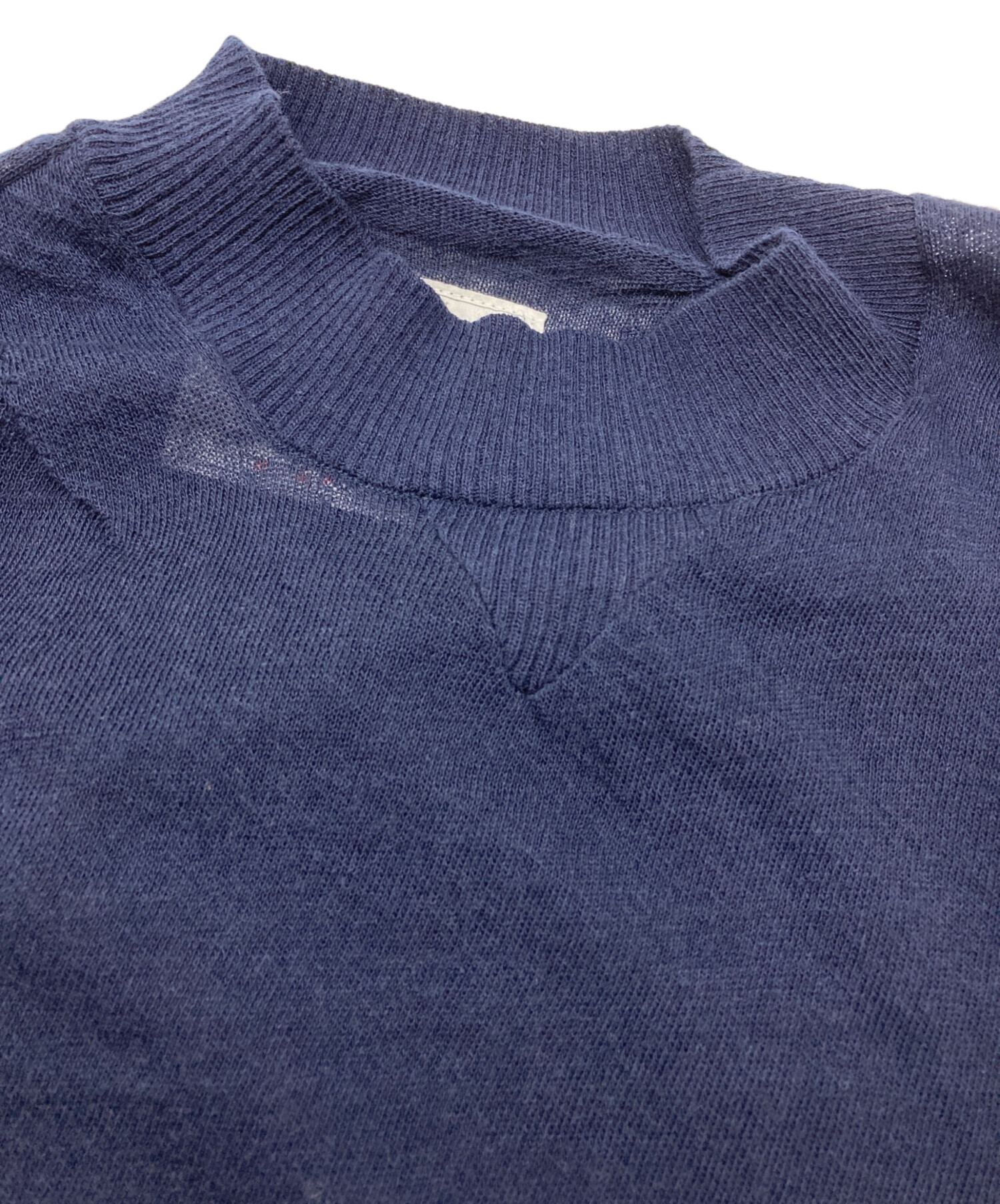 中古・古着通販】sacai (サカイ) ジップデザイン切替セーター ネイビー