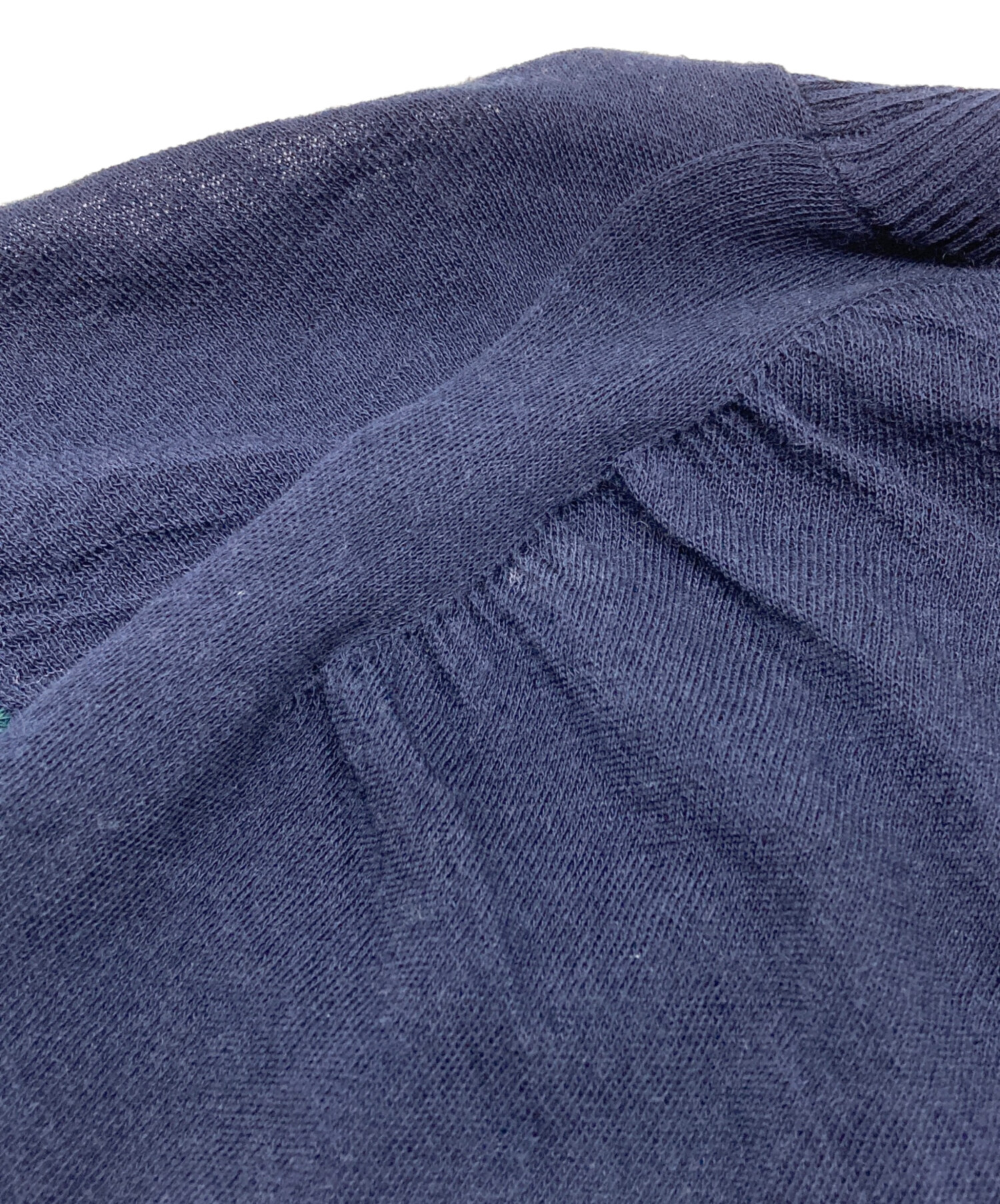 中古・古着通販】sacai (サカイ) ジップデザイン切替セーター ネイビー