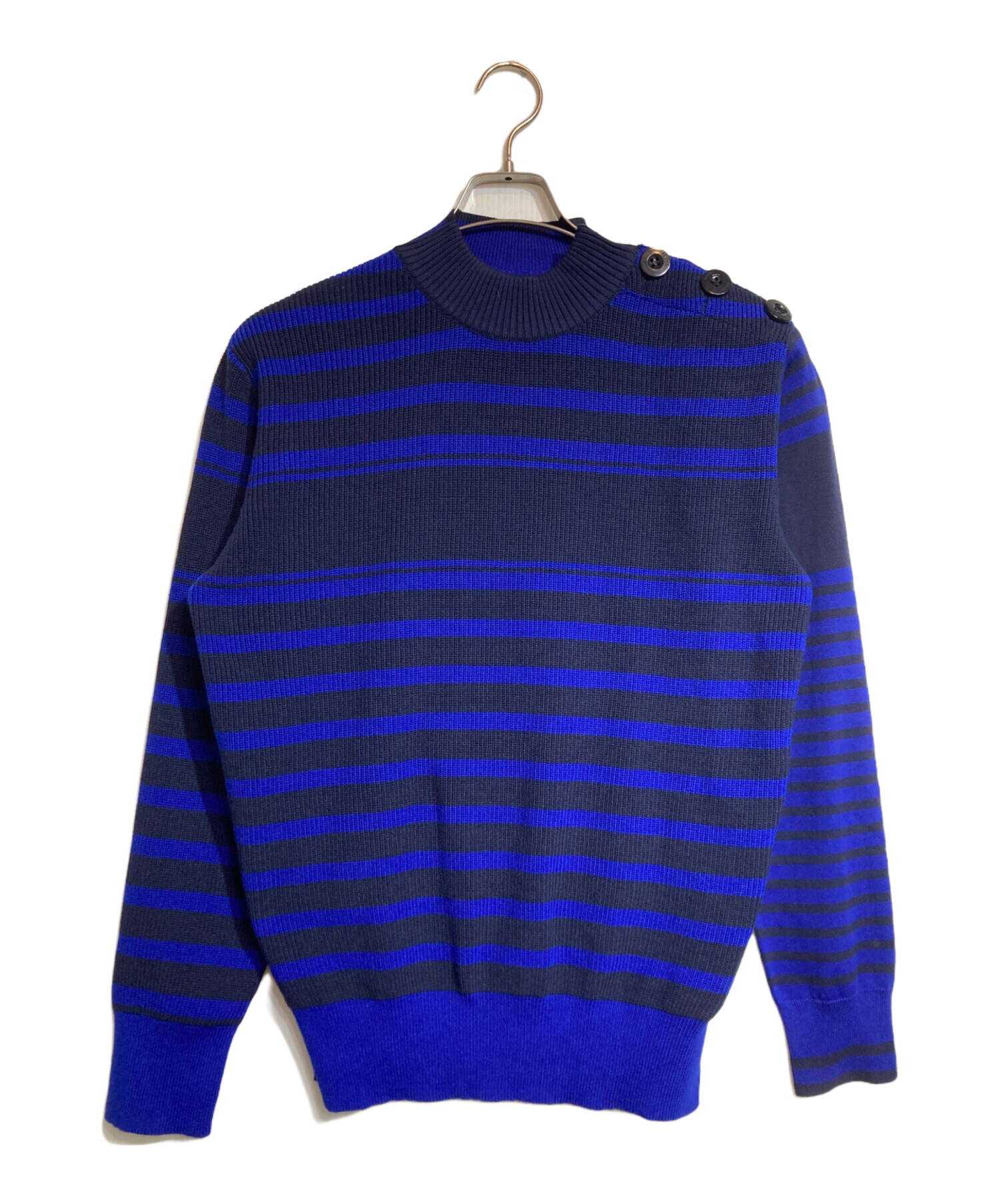 中古・古着通販】sacai (サカイ) ボタンデザインボーダーニット