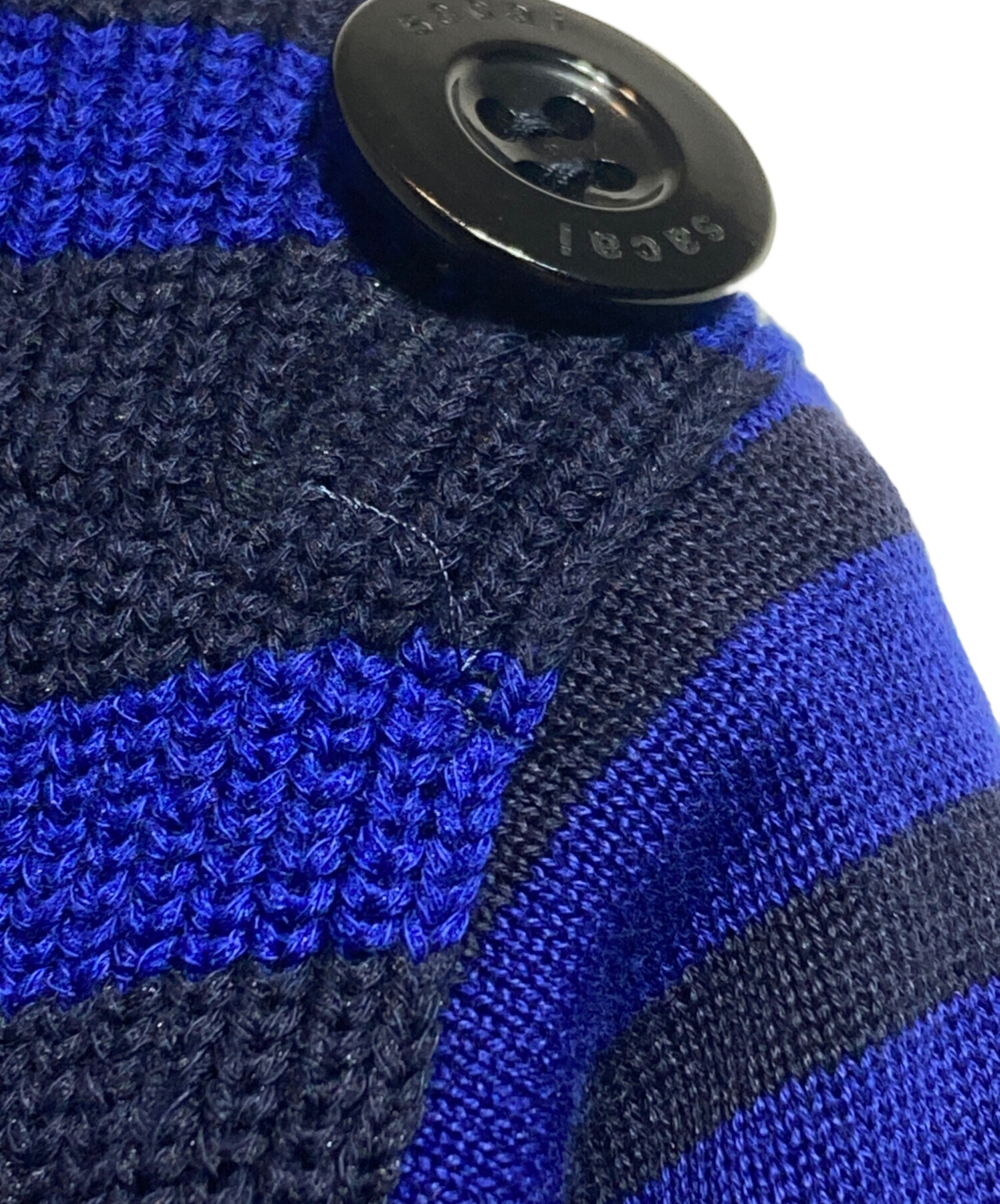 『sacai』サカイ (2) ウールフリンジ ボーダーニット 中古・古着通販】sacai (サカイ) ボリュームボーダーニット/Oversized